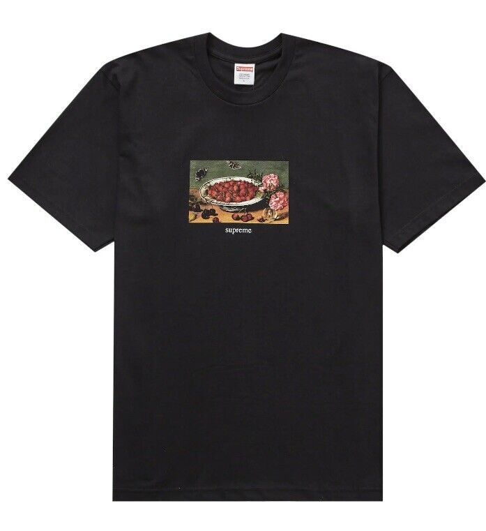 Supreme NWT Supreme Strawberries Tee - Black - XXL Size US XXL / EU 58 / 5 - 1 Thumbnail