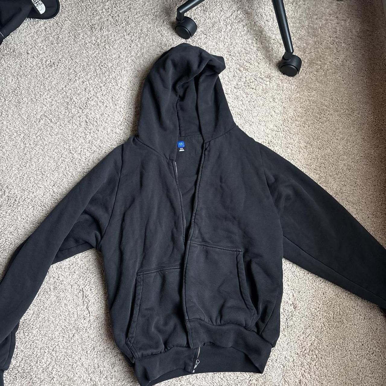 Balenciaga × Gap × Yeezy Black Yeezy Gap Zip Up Hoodie Sweatshirt