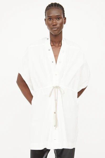 Rick Owens Last Size Rick Owens SS20 Drawstring Cotton Top Size S / US 4 / IT 40 - 1 Thumbnail