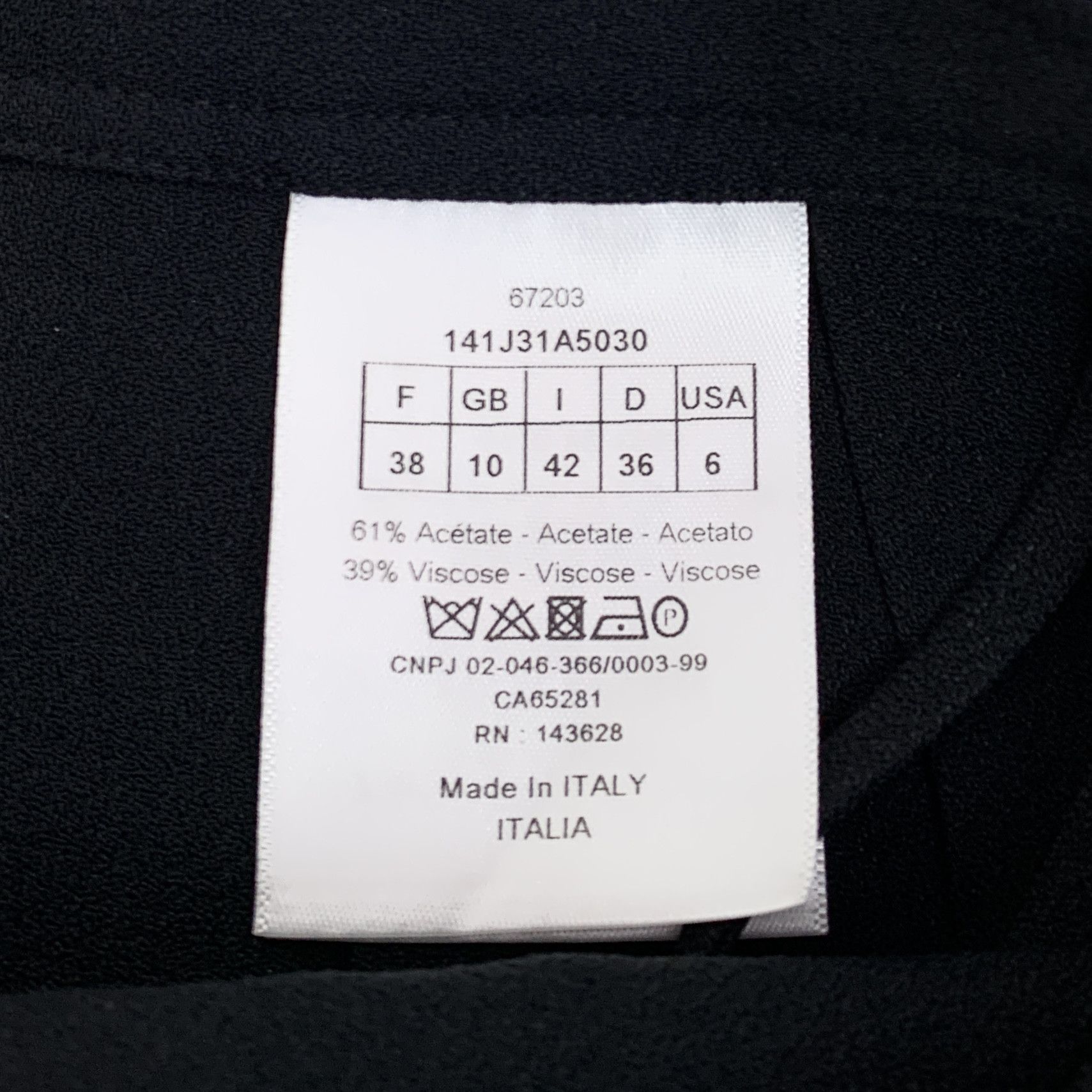 Dior Dior Black CD Button Pleated Casual Skirt (Size 38) Size 26" / US 2 / IT 38 - 3 Thumbnail