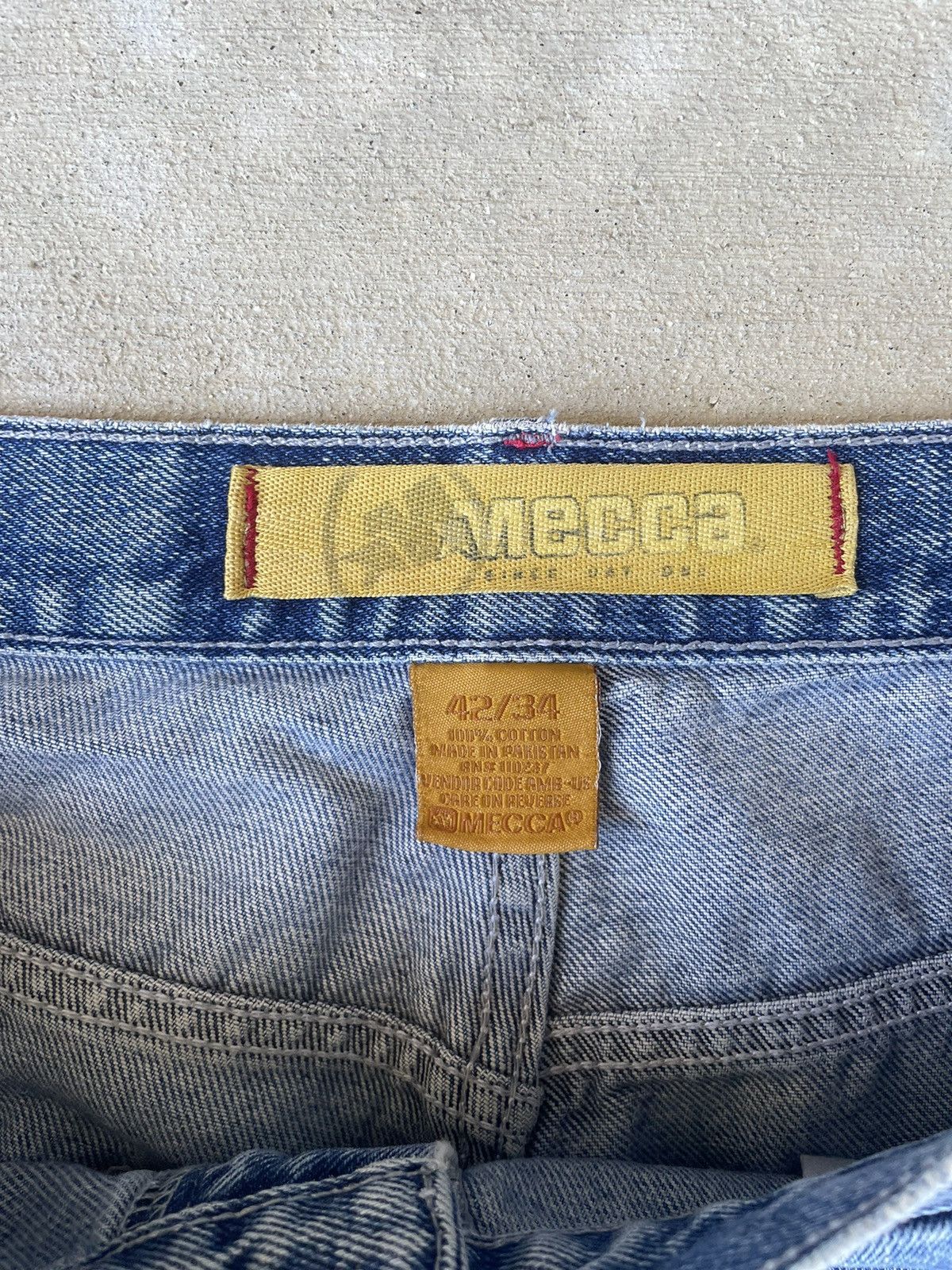 Mecca × Vintage Vintage Mecca Embroidered Denim Baggy Size US 42 / EU 58 - 5 Thumbnail