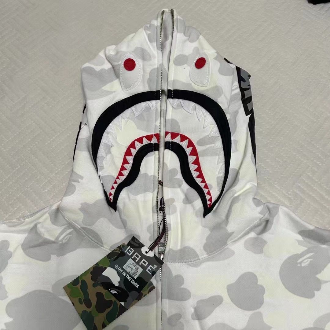 Bape ABC CAMO SHARK FULL ZIP HOODIE Size US XL / EU 56 / 4 - 2 Thumbnail