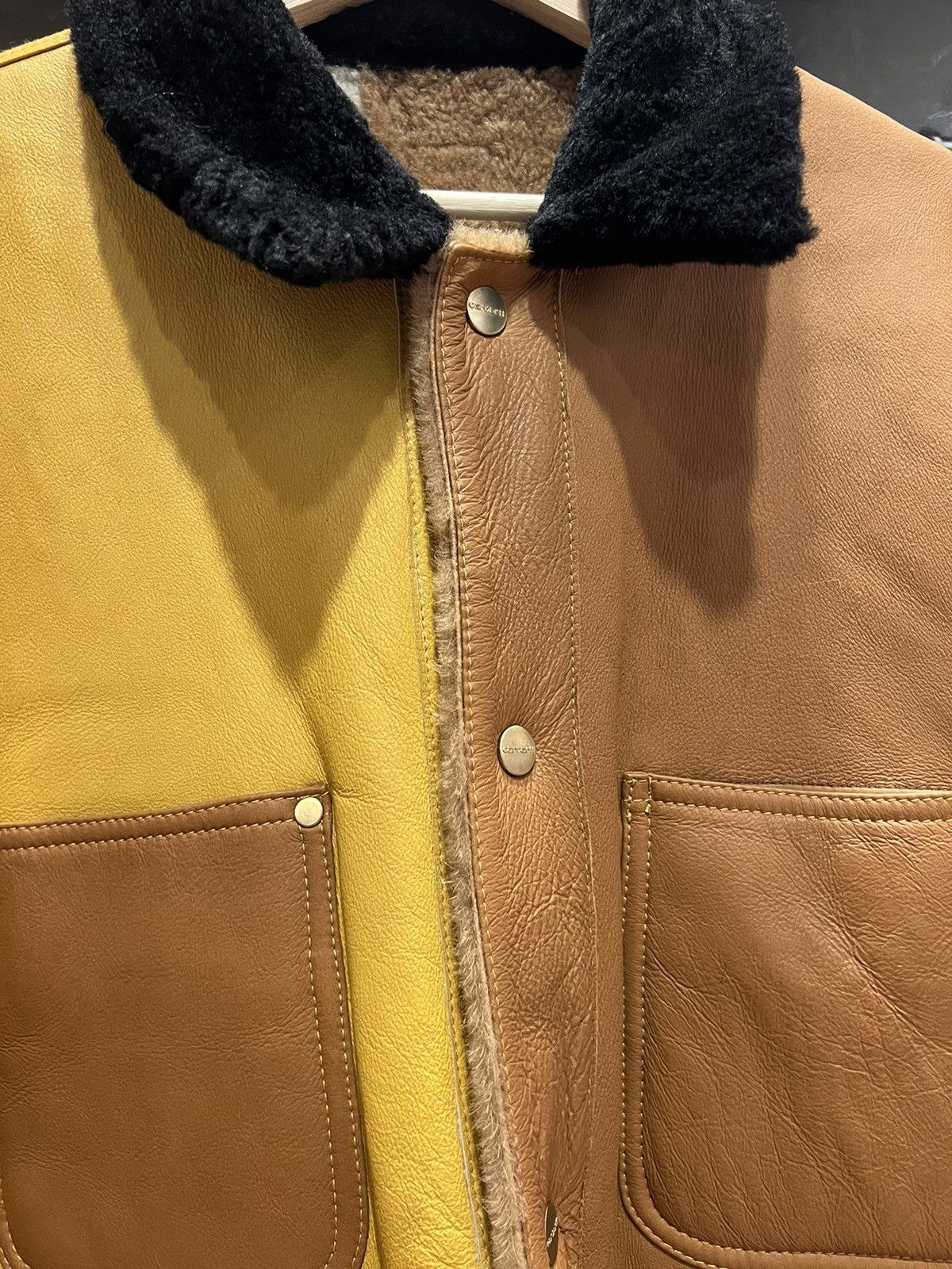 Carhartt Wip × Marni Carhartt WIP X Marni Leather & Fur Reversible Chore Coat Size US L / EU 52-54 / 3 - 6 Thumbnail