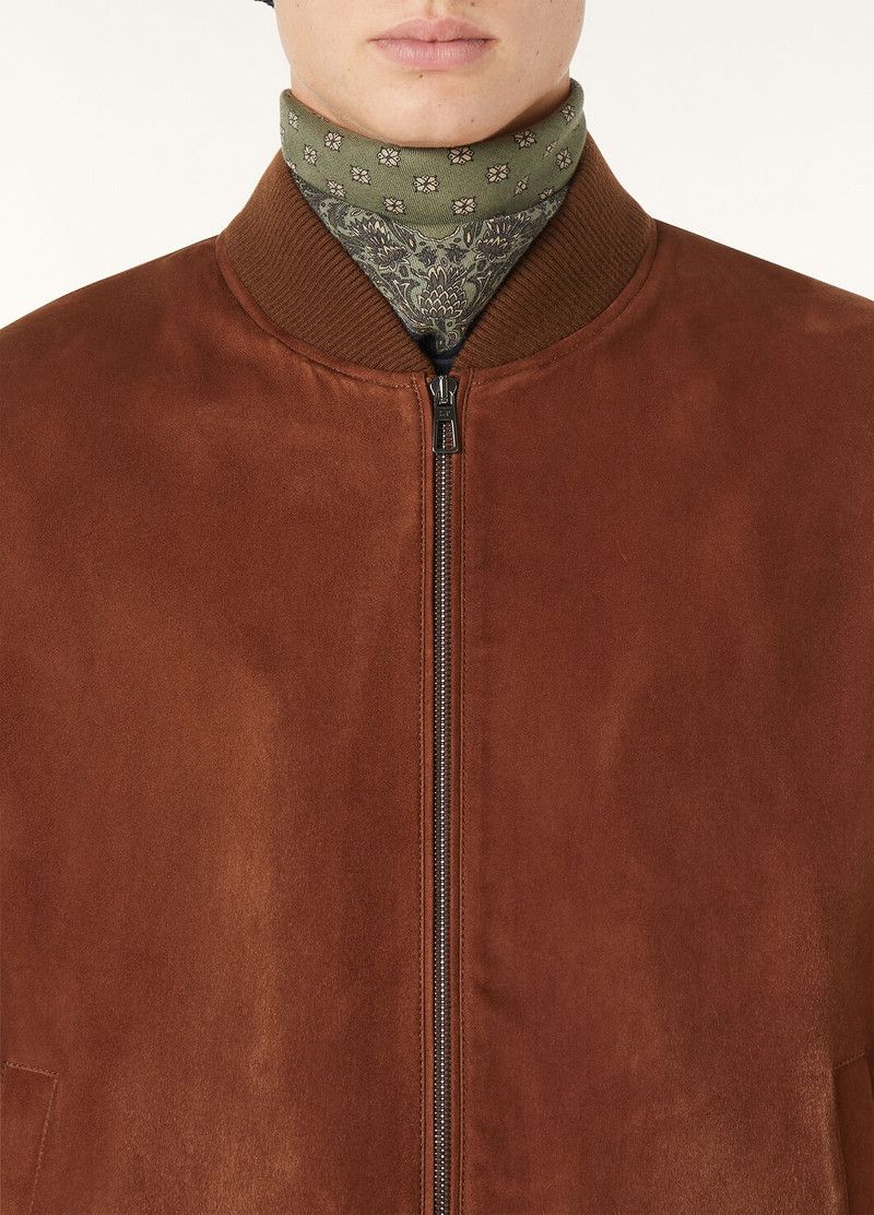Loro Piana o1w1db10226 FAP4470 Ivy Bomber Jacket in Brown Size US XL / EU 56 / 4 - 3 Thumbnail