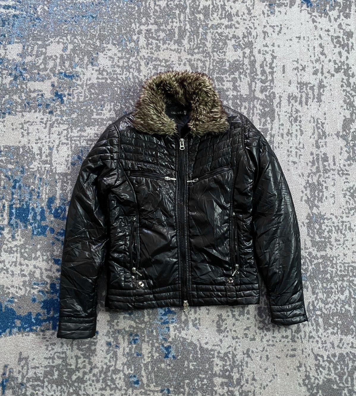 Le Grande Bleu (L.G.B.) Bike Star Japanes Puffer Jacket Vkei Ifsix Style Size US M / EU 48-50 / 2 - 1 Thumbnail
