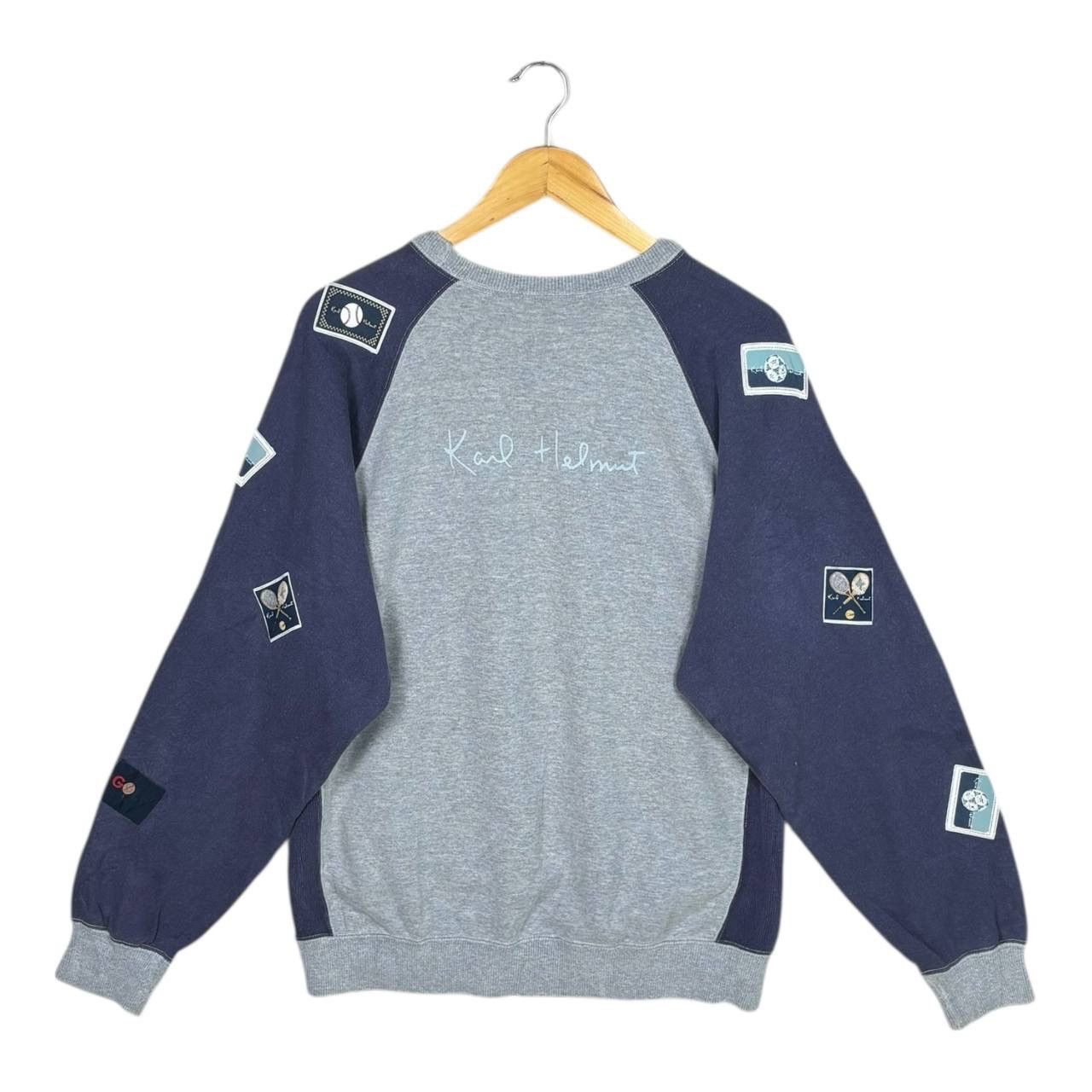 Karl Helmut Karl Helmut Sport Patch Sweatshirt Japan Archival Pink House Size US M / EU 48-50 / 2 - 2 Thumbnail