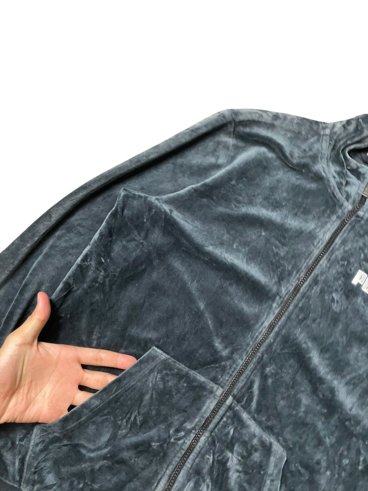 Japanese Brand × Puma × Vintage PUMA Brand Track-top Velvet Jacket (101) Size US S / EU 44-46 / 1 - 4 Thumbnail