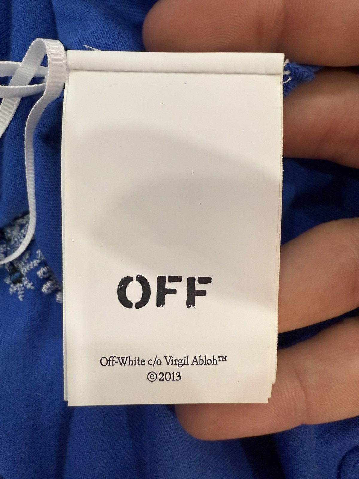 Off-White Off-White Blue Paisley Shirt Size US S / EU 44-46 / 1 - 8 Thumbnail