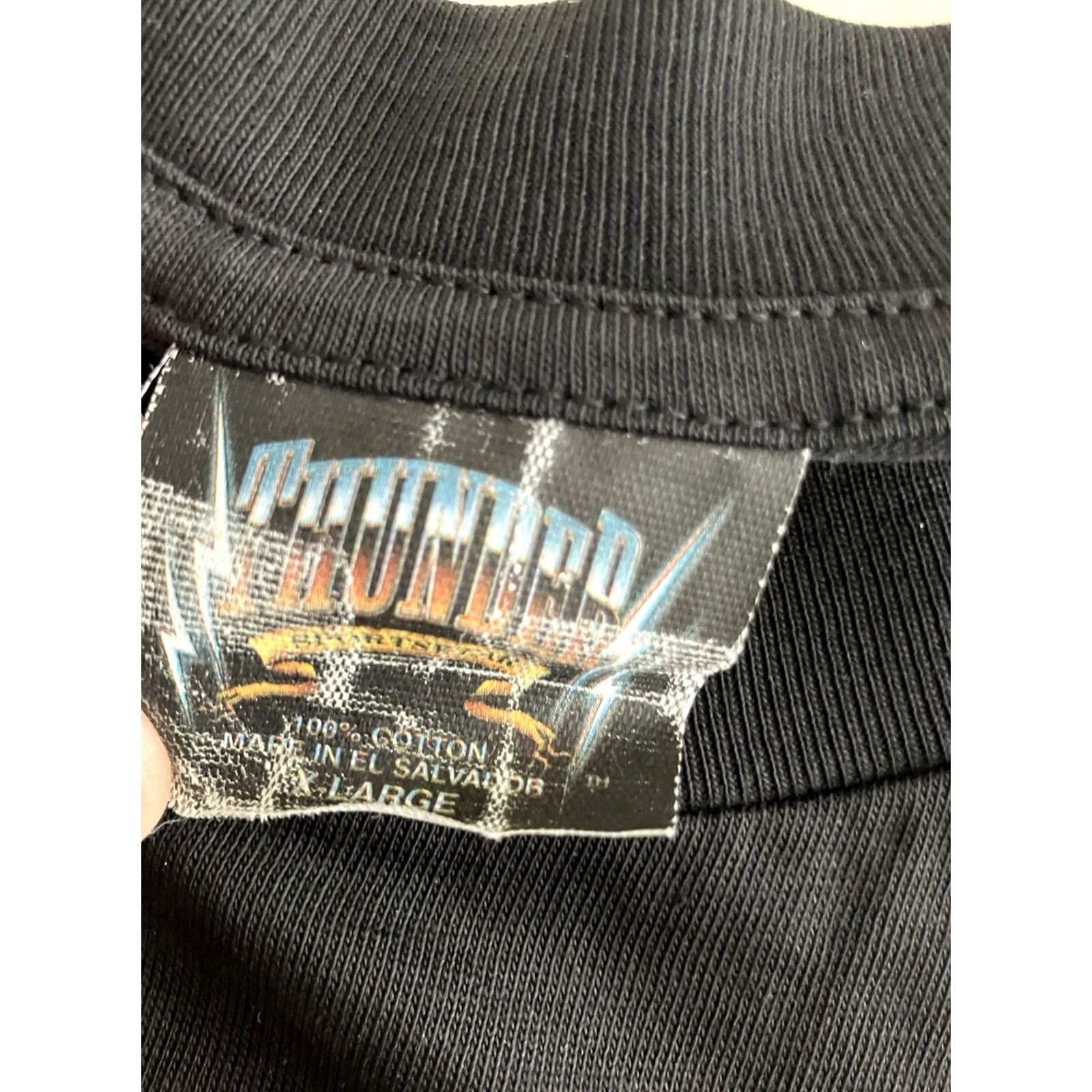 Vintage VINTAGE Thunder Sportswear Wolf Motorcycle Bike Tshirt Mens XL Black 90s Survivors T-Shirt Mens XL Black Motorcycle Theme Size US XL / EU 56 / 4 - 3 Thumbnail