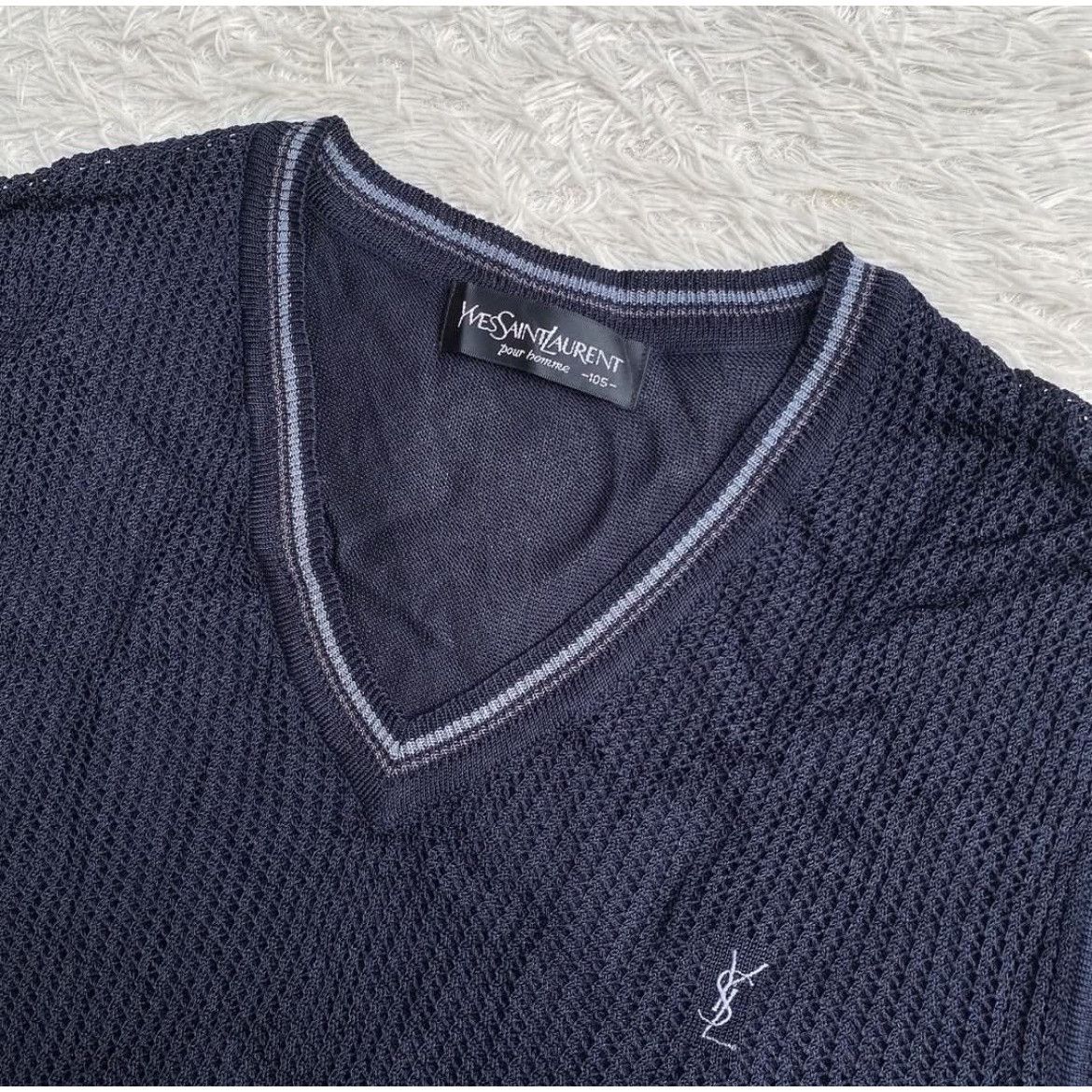 Yves Saint Laurent Vintage Yves Saint Laurent YSL Knit Vest Size US M / EU 48-50 / 2 - 3 Thumbnail