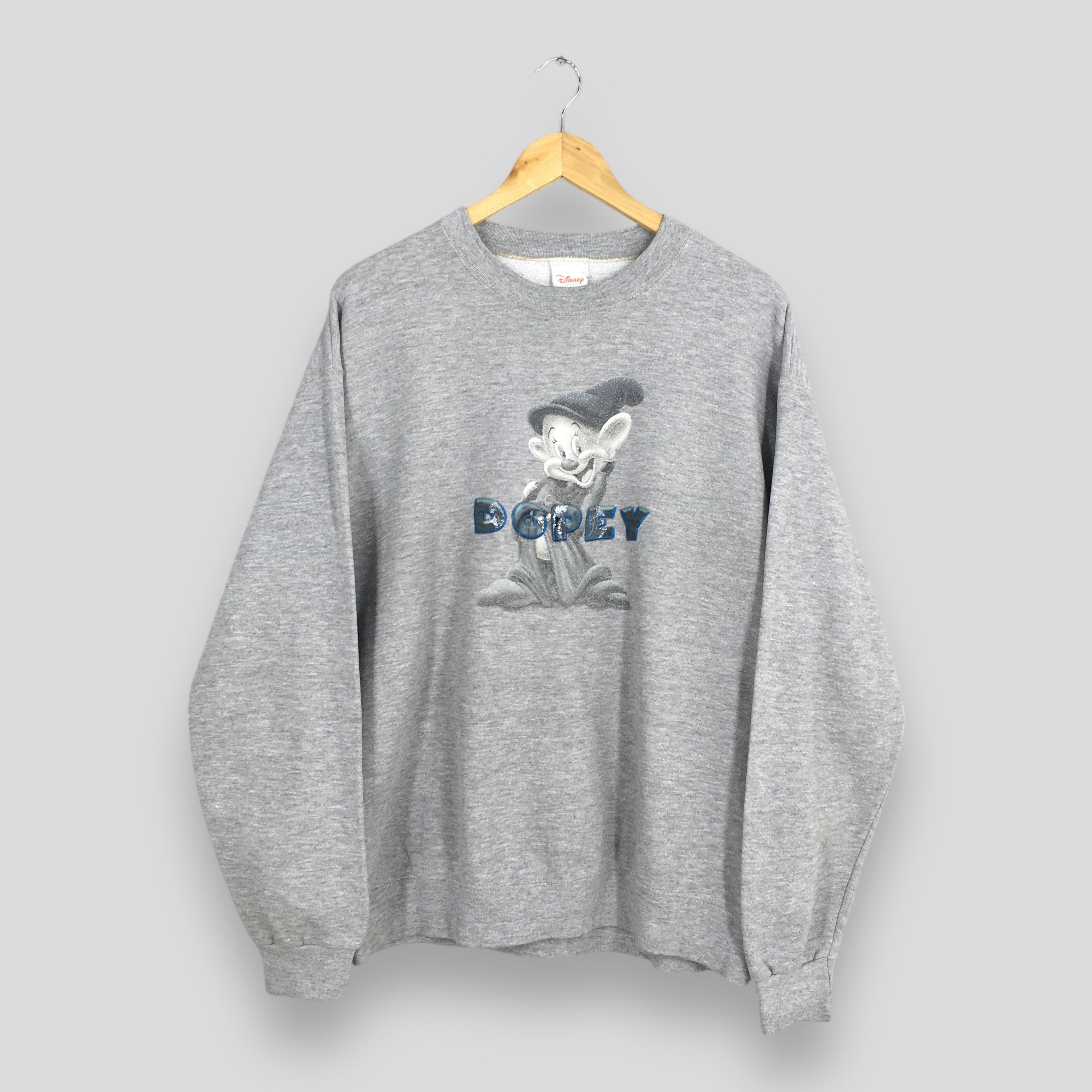 Disney Vintage 90s Grumpy Dopey 7 Dwarf Sweatshirts Large Size US L / EU 52-54 / 3 - 1 Thumbnail