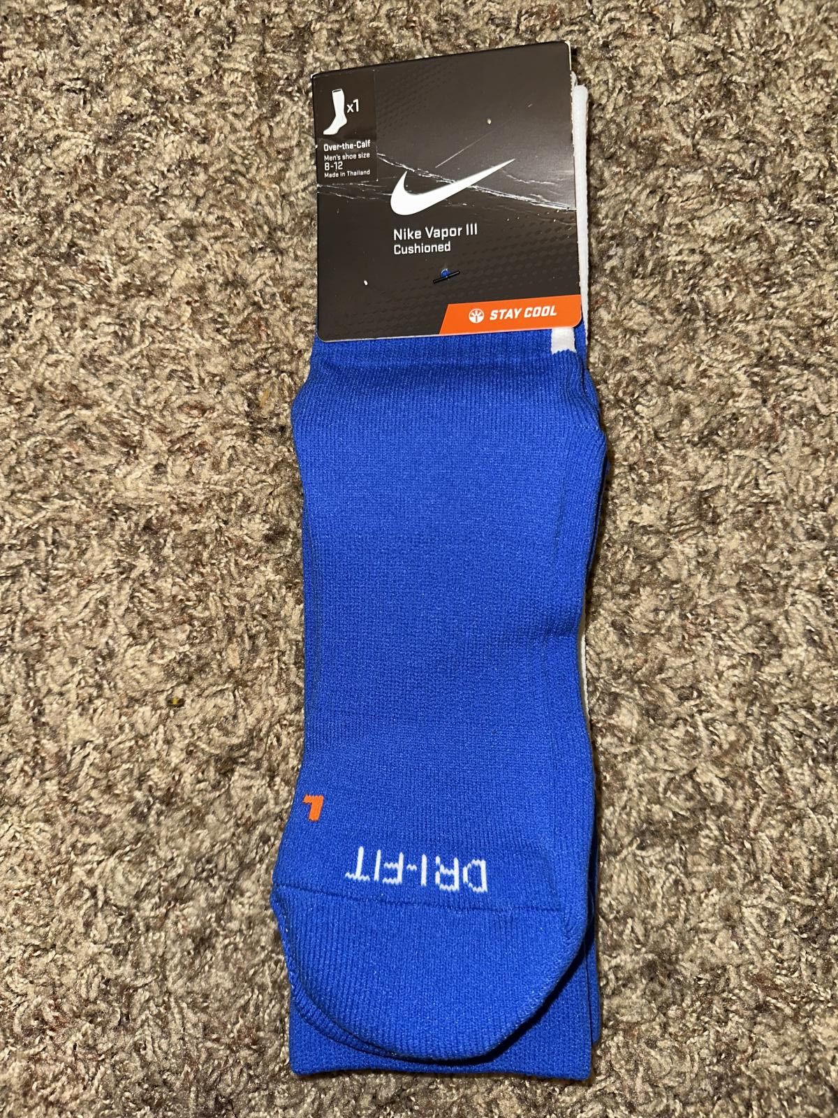 Nike Nike Vapor III Men's OTC Soccer Royal Socks Size ONE SIZE - 1 Thumbnail
