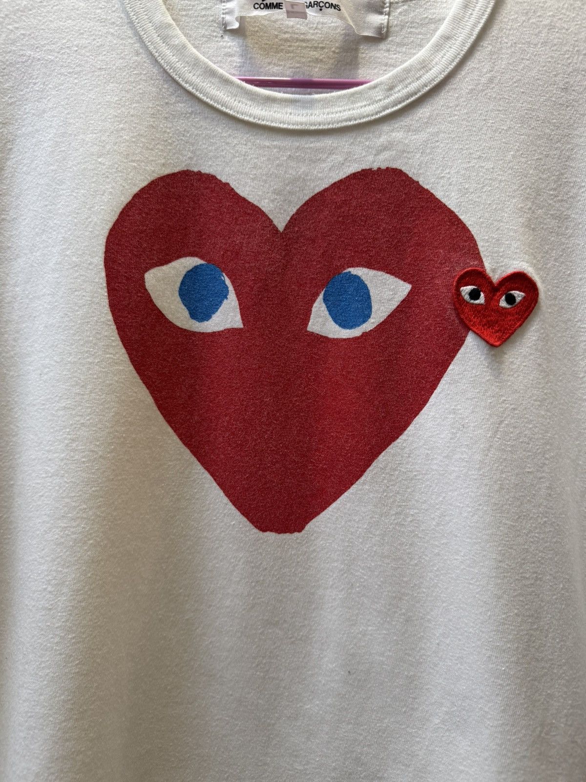 Comme des Garcons × Vintage Comme des garcons PLAY CDG t shirt vintage Size US L / EU 52-54 / 3 - 4 Thumbnail