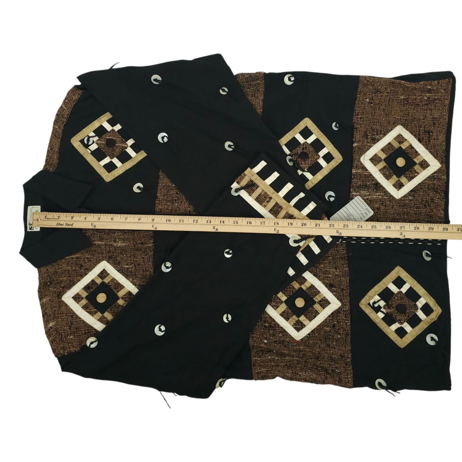 Other Yak Magik Jacket XL Quilted Patchwork Abstract Art To Wear Size XL / US 12-14 / IT 48-50 - 5 Thumbnail
