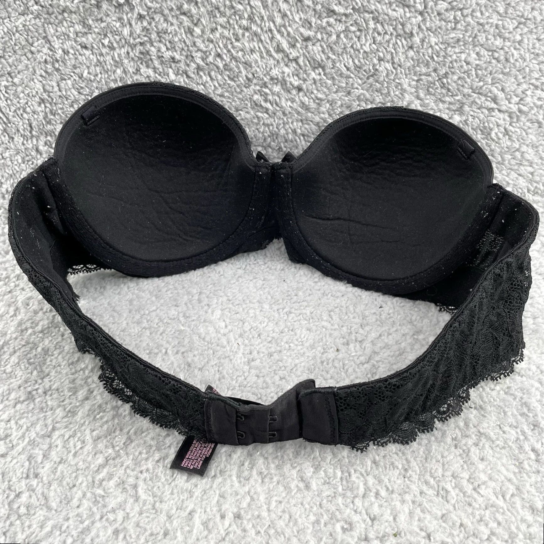 Victoria's Secret Victoria’s Secret Bra 34B Womens Dream Angels Coquette Padded Black Floral Lace Underwired Push Up Bra Brand Victoria's Secret 34B Size ONE SIZE - 5 Thumbnail