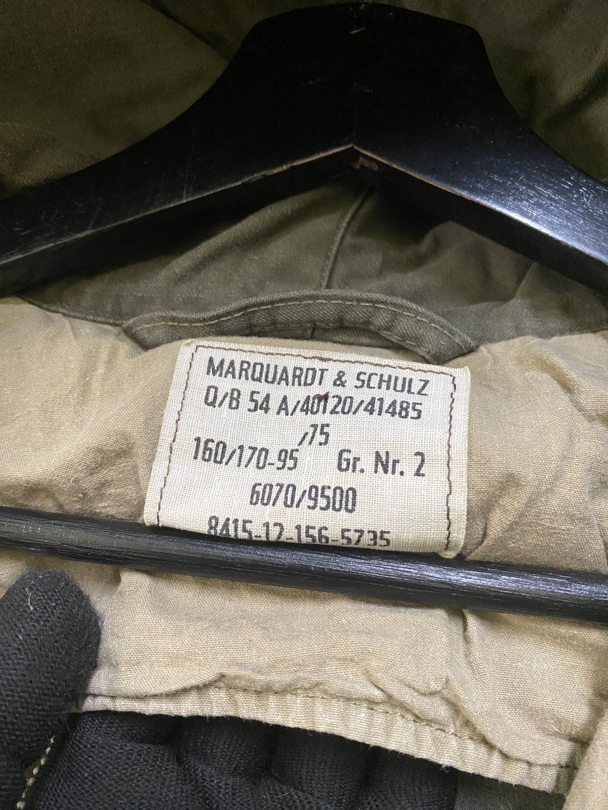 Other Vintage 70s Marquardt & Schulz Military Hooded Field Jacket Size US M / EU 48-50 / 2 - 8 Thumbnail