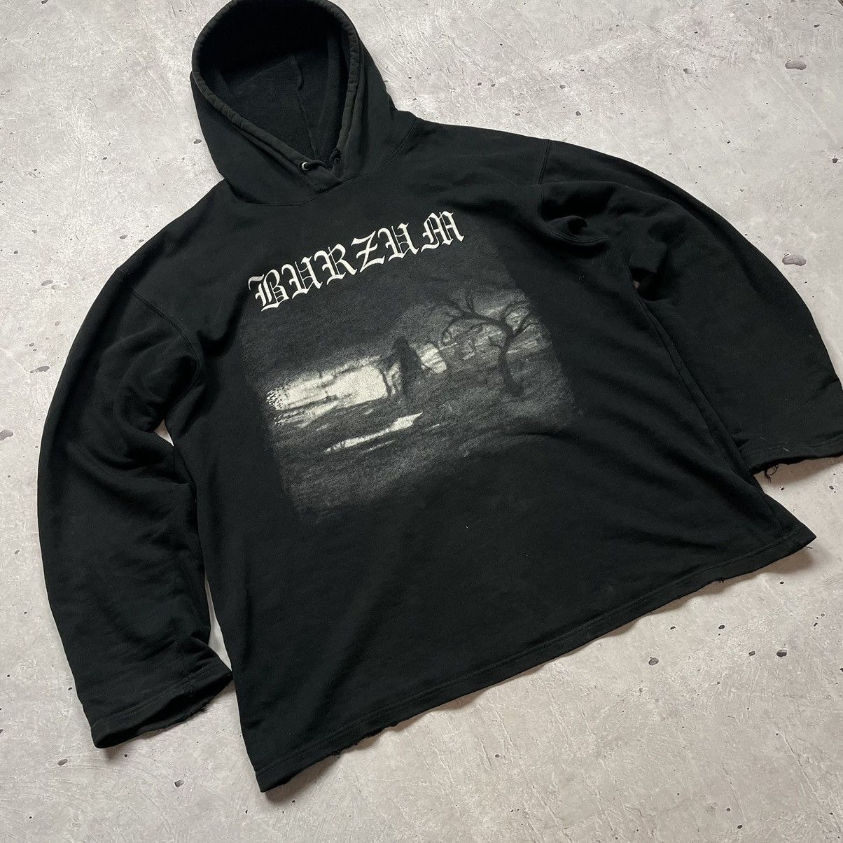 Band Tees × Vintage ULTRA RARE Vintage 90’s Burzum Aske double logo hoodie Size US XL / EU 56 / 4 - 2 Thumbnail