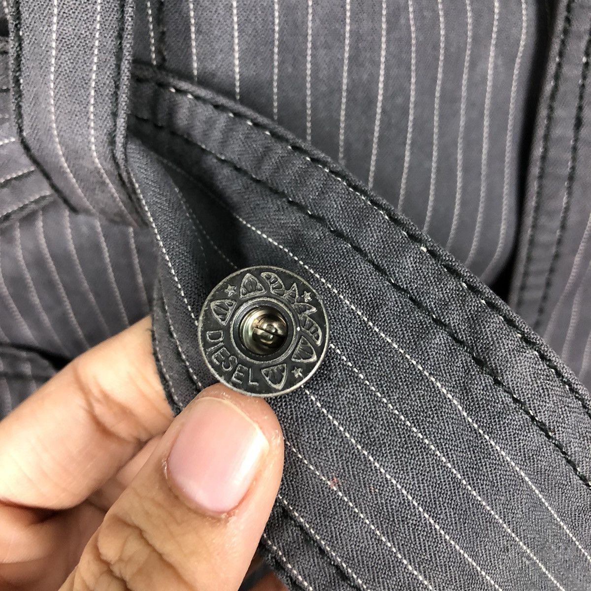 Diesel 📌Hickory Chore Work Striped Jacket Diesel Issey Miyake Size US S / EU 44-46 / 1 - 17 Thumbnail