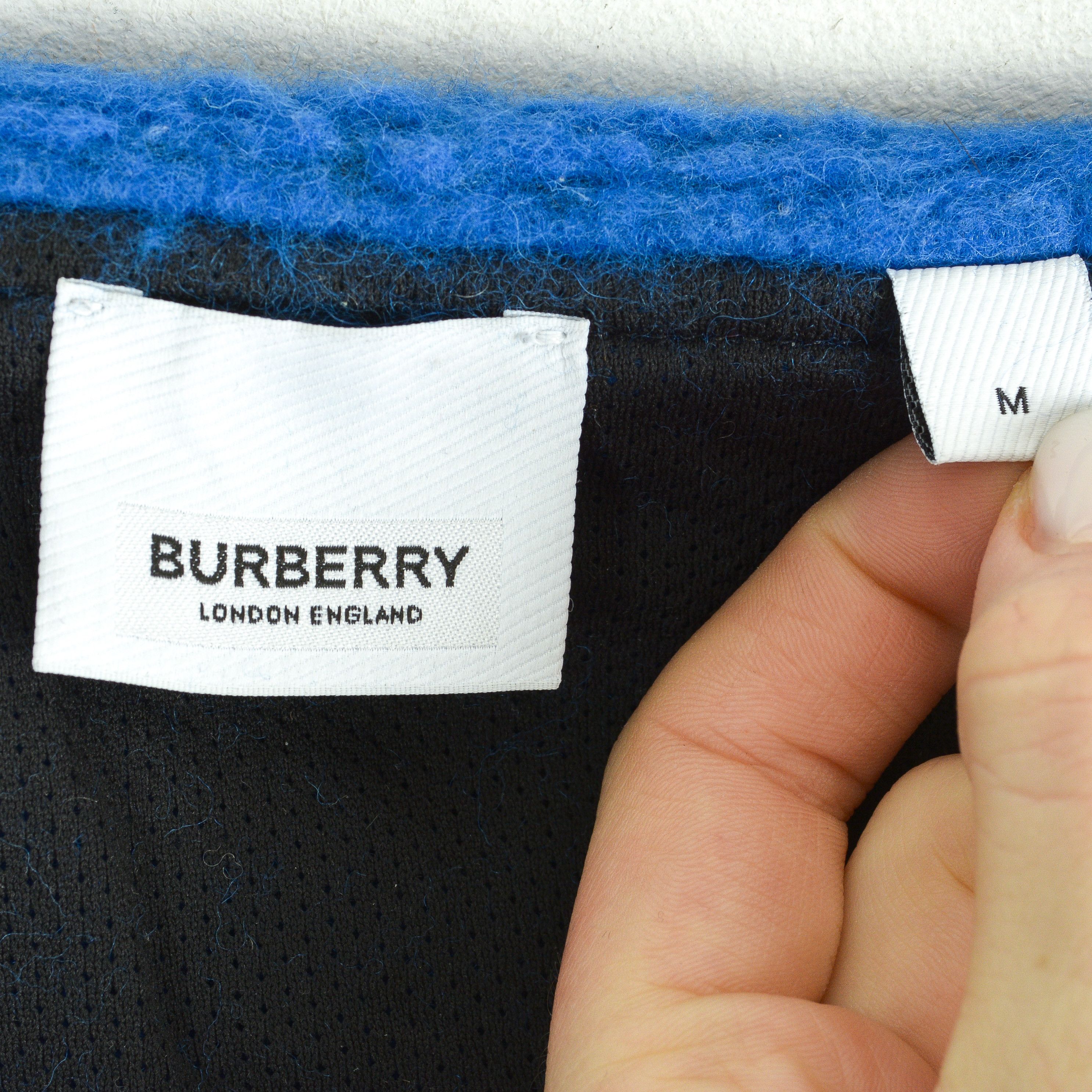Burberry fleece wool jacket men M full zip up jumper sweater cardigan Size US M / EU 48-50 / 2 - 5 Thumbnail