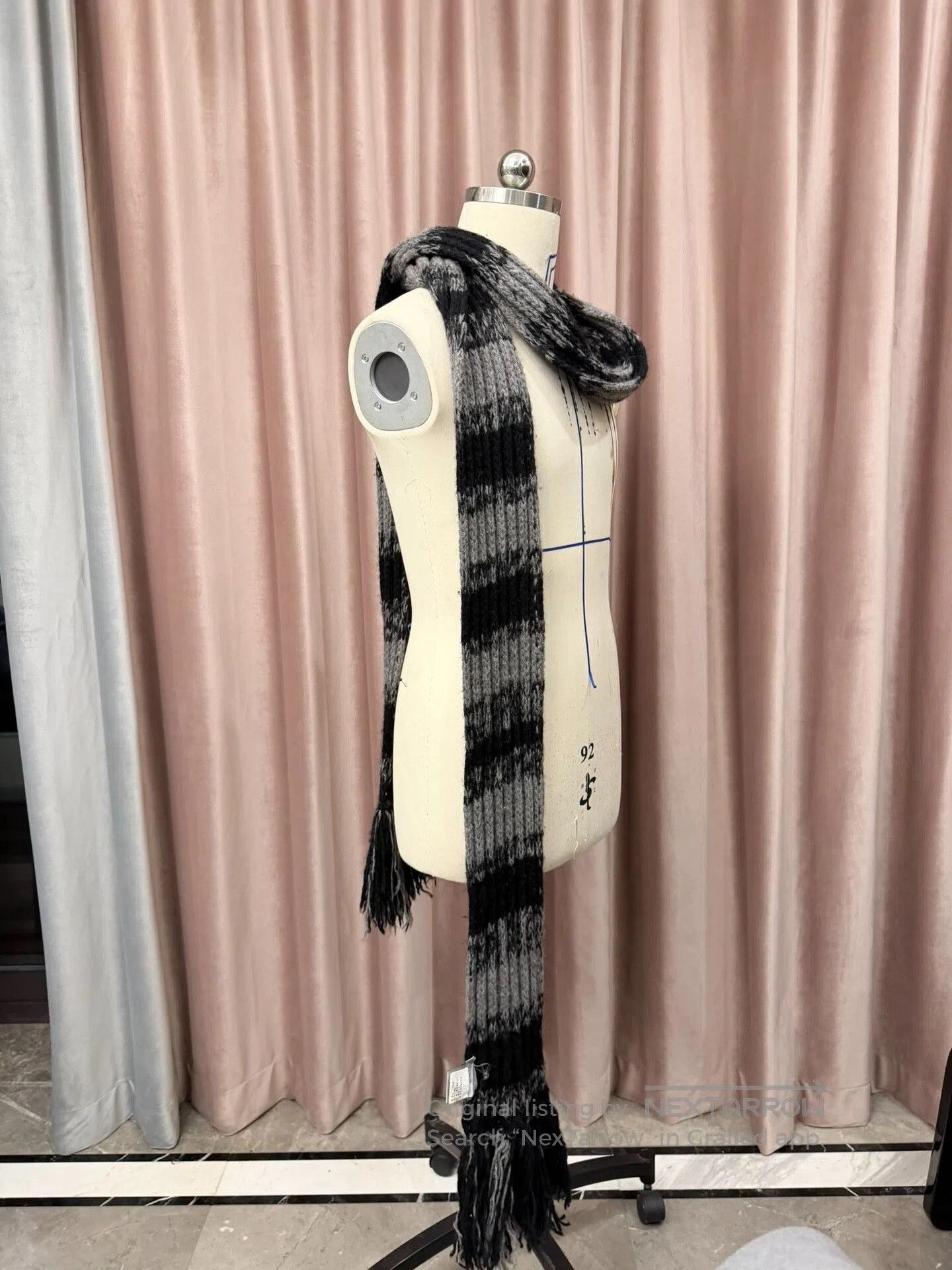 Dior Dior Homme Wool Fringe Scarf. Size ONE SIZE - 2 Thumbnail