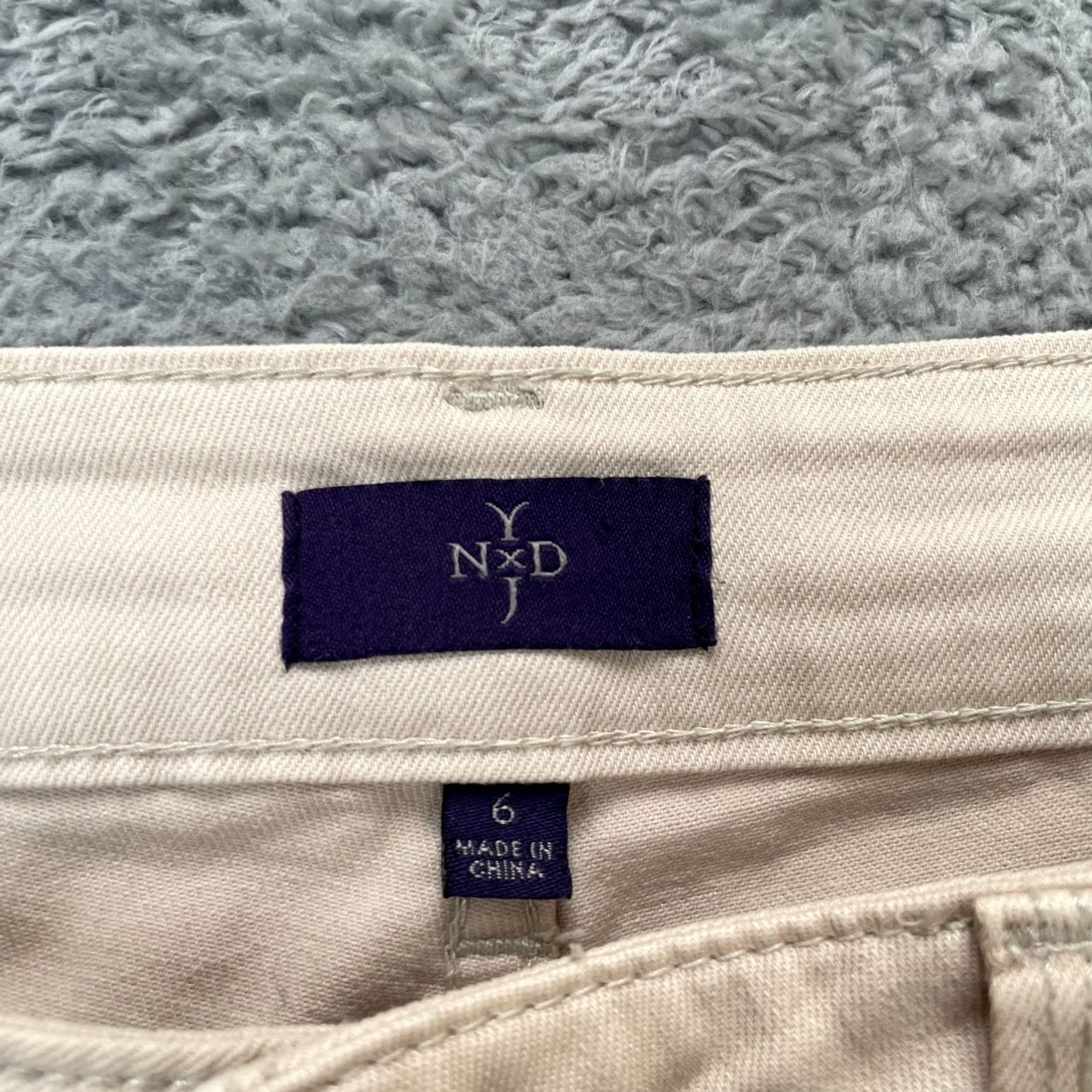NYDJ NYDJ Jeans Womens 6 Beige Ankle Denim Cotton Stretch Straight Leg Medium Wash Size 28" / US 6 / IT 42 - 3 Thumbnail