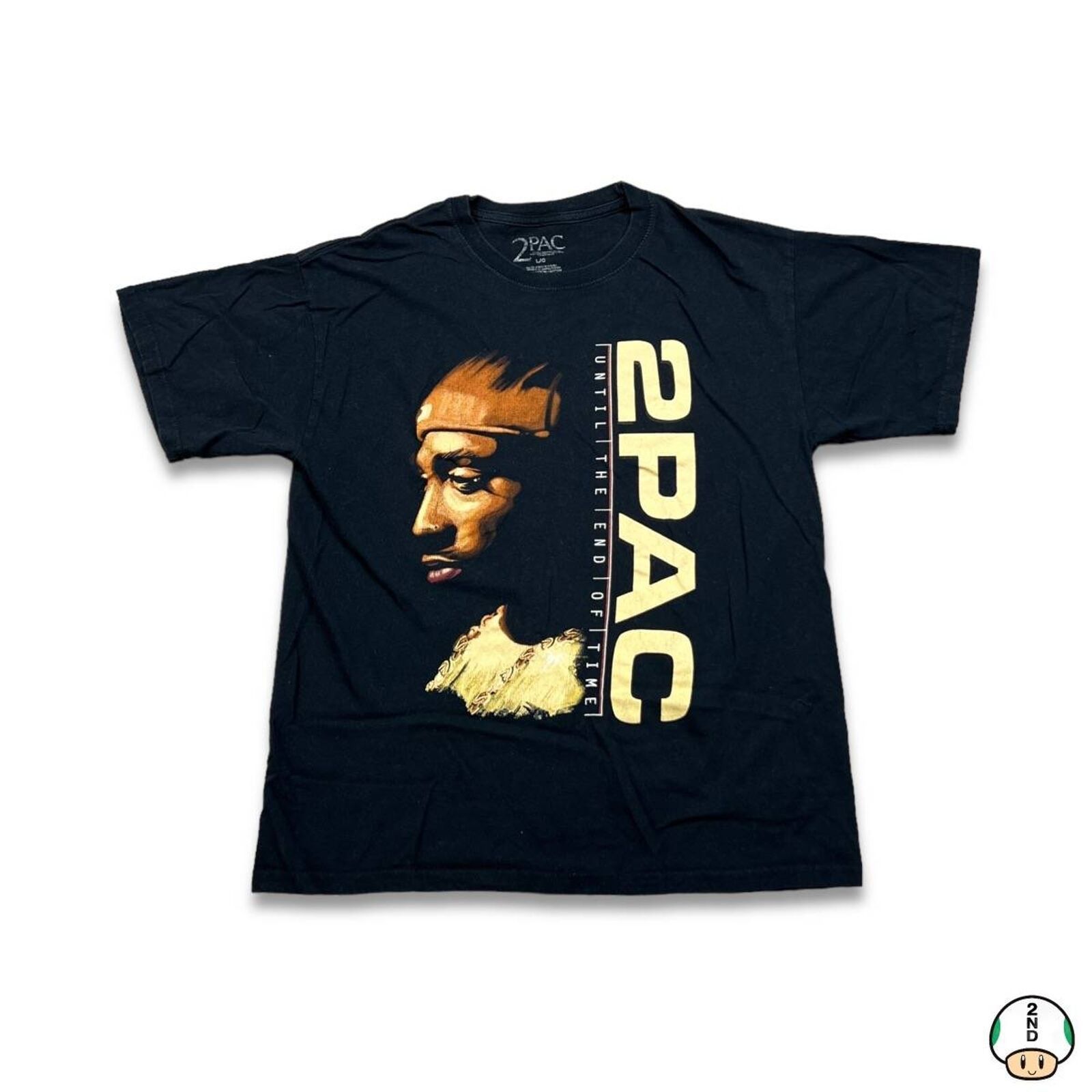Makaveli × Rap Tees × Vintage 2Pac T Shirt Until The End Time Tupac Shakur Graphic Rap Tee Size US L / EU 52-54 / 3 - 1 Thumbnail
