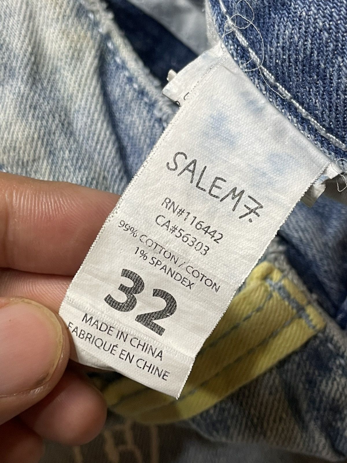 Japanese Brand × Vintage SALEM7 Morningstar Denim Jeans (92) Size US 32 / EU 48 - 11 Thumbnail