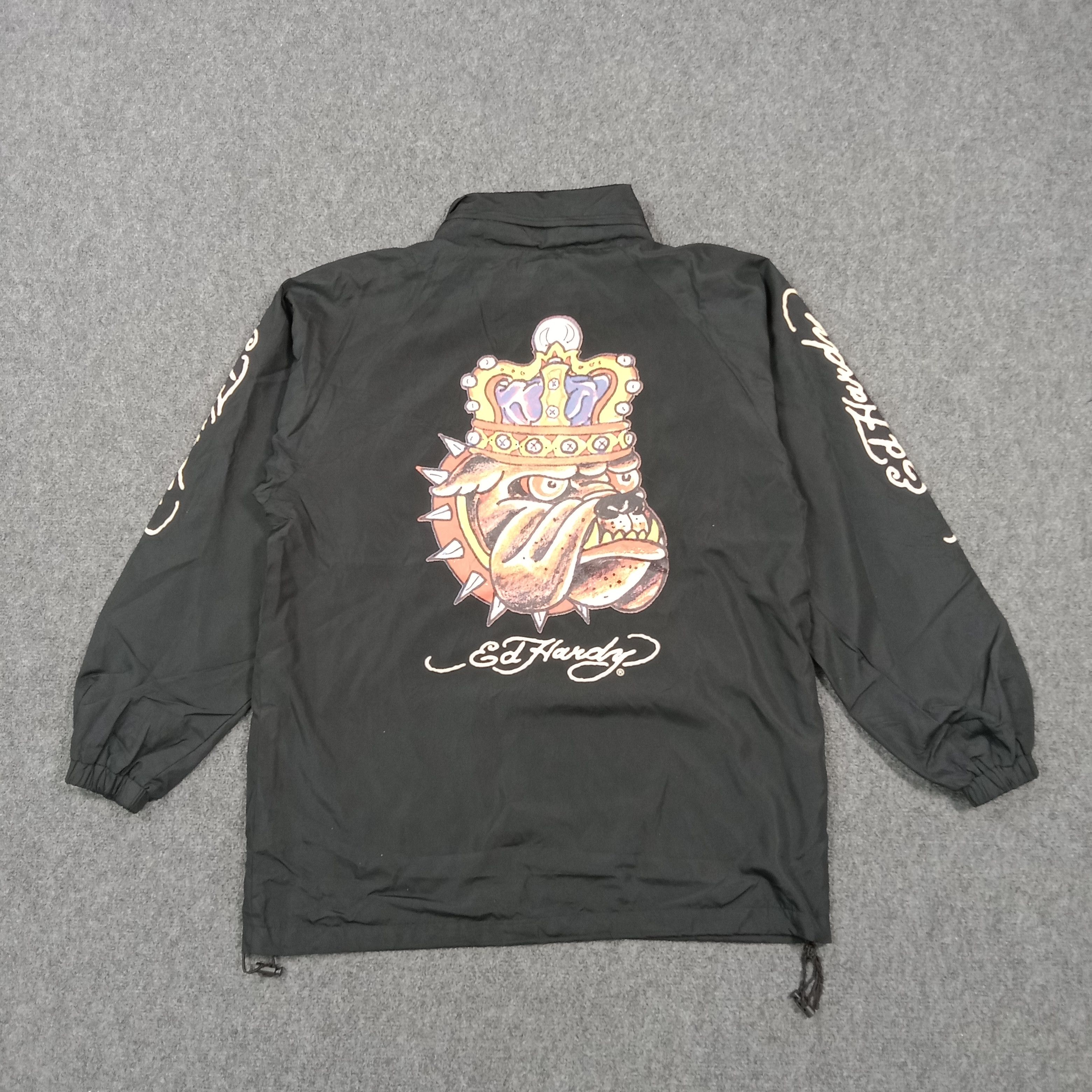 Ed Hardy Ed Hardy by Christian Audigier Windbreaker Jacket C278N24 Size US L / EU 52-54 / 3 - 1 Thumbnail