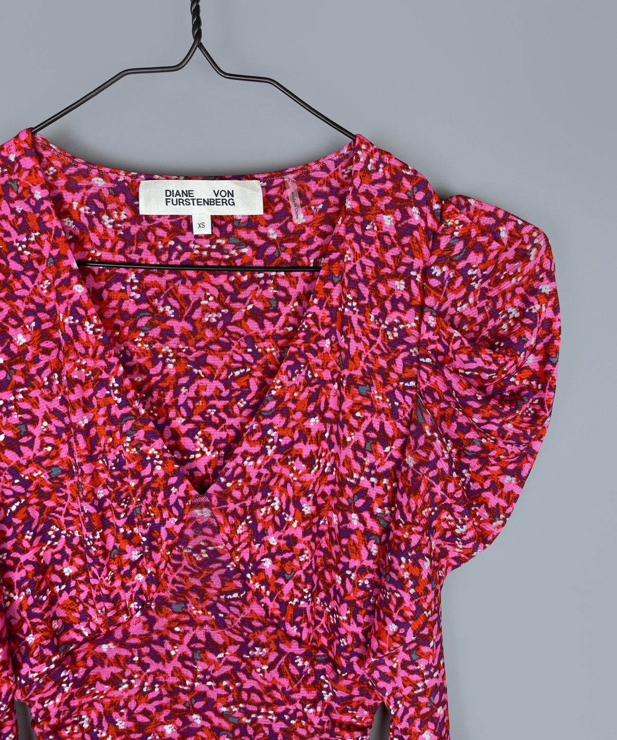 Diane von Furstenberg DIANE VON FURSTENBERG Alyssa Ruched Mini Dress Size XS Size XS / US 0-2 / IT 36-38 - 5 Thumbnail