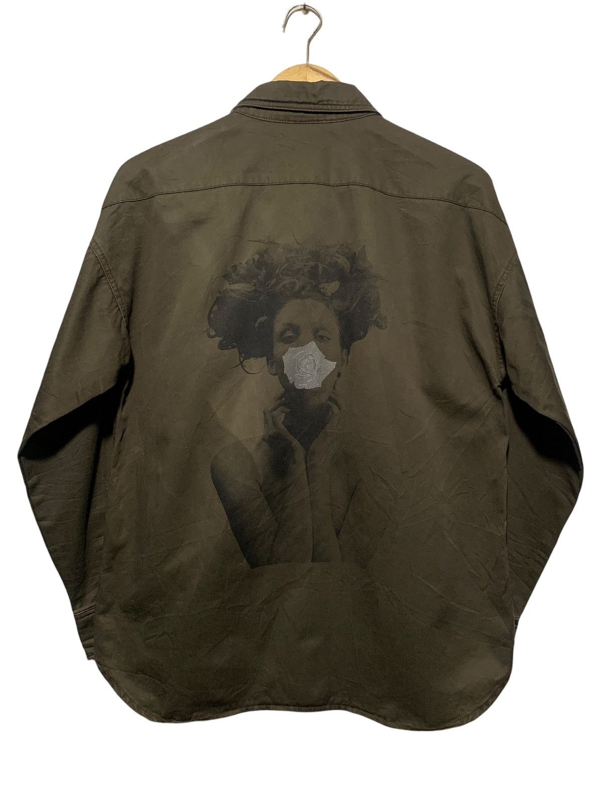 If Six Was Nine × Japanese Brand × Le Grande Bleu (L.G.B.) Y2k Murua by Mark styler studded spike pearl backprint shirt Size US M / EU 48-50 / 2 - 3 Thumbnail
