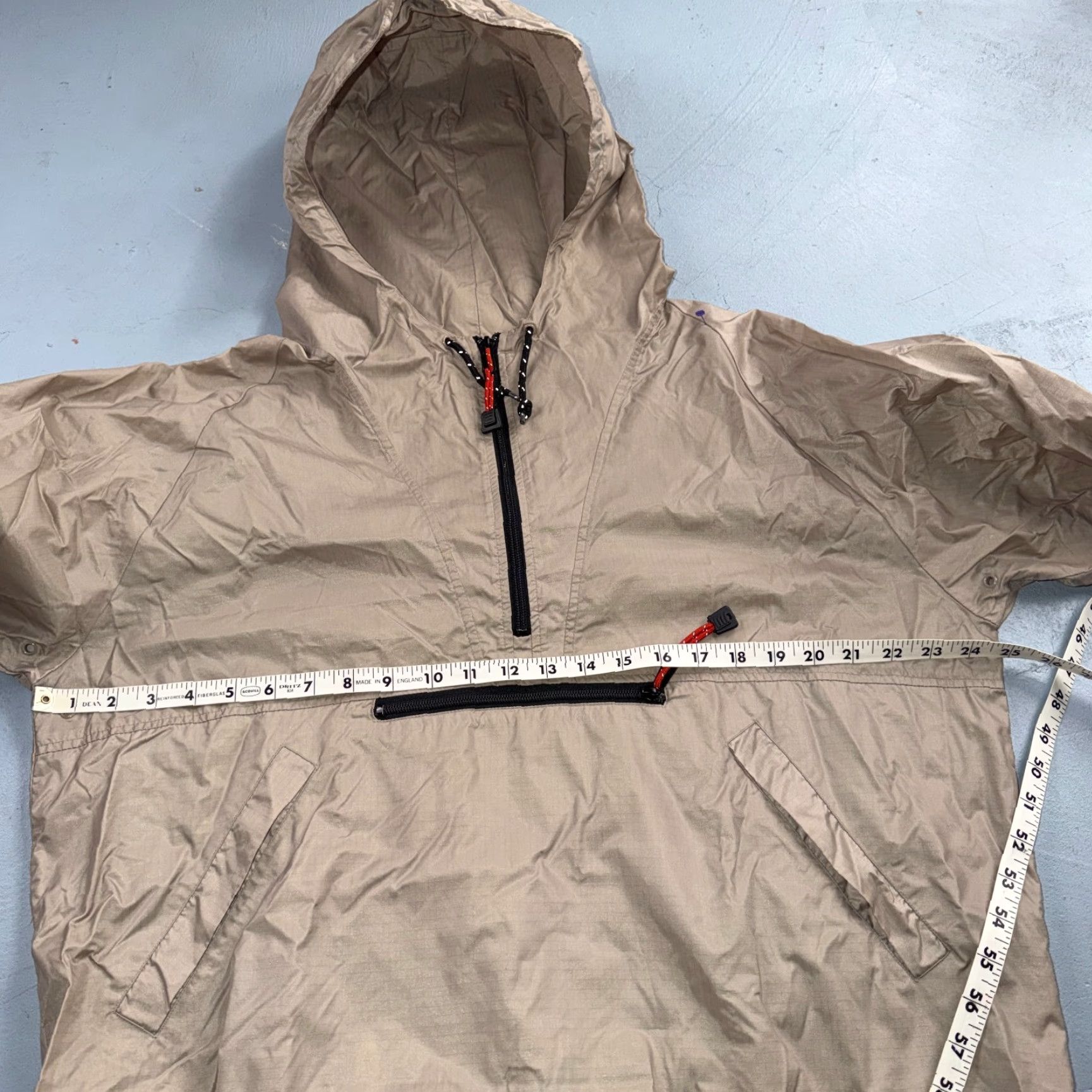 Gap VINTAGE GAP Beige Anorak Windbreaker Nylon Jacket M Mens 90s Windbreaker Beige Nylon Zip Casual 90s Mens Size US M / EU 48-50 / 2 - 6 Thumbnail