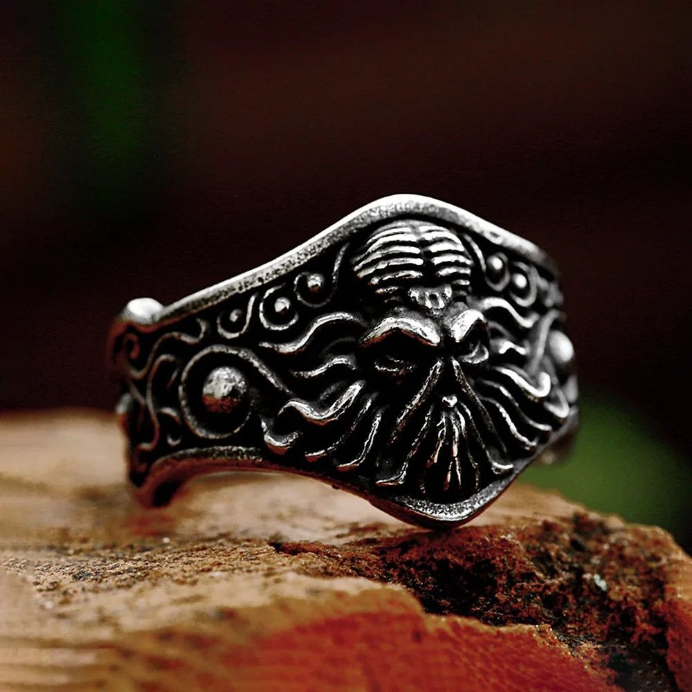 Vintage Skull Octopus Ring Size ONE SIZE - 4 Thumbnail