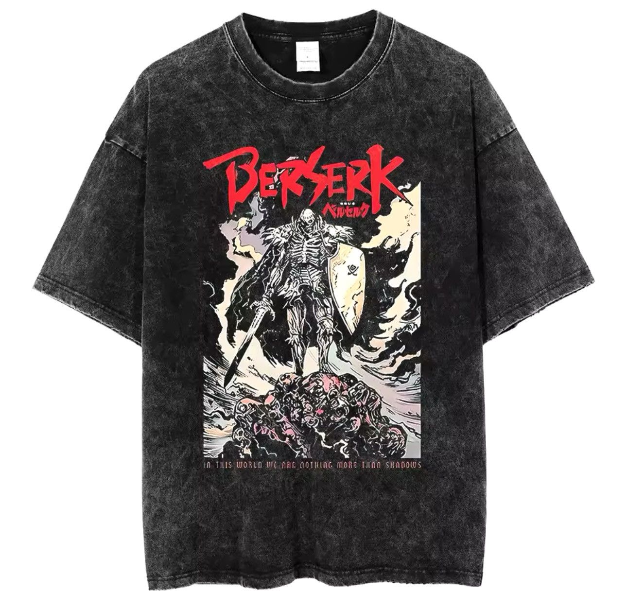 Japanese Brand Gothic Punk Skull Washed T Shirt Size US XL / EU 56 / 4 - 1 Thumbnail