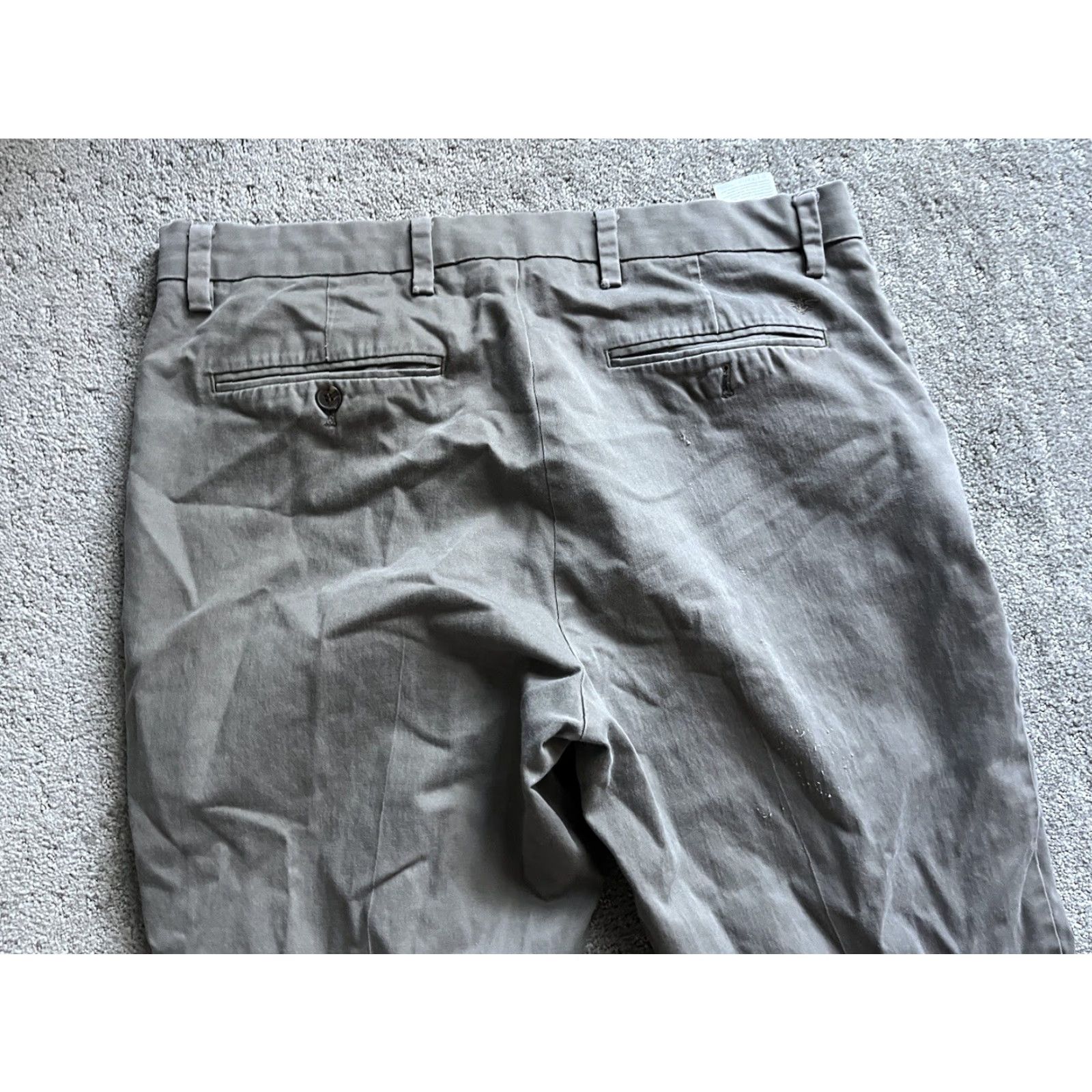 Dockers DOCKERS Classic Fit Flat Front Dress Pants Gray 36x32 Solid Flex Comfort Pants Men Chinos 100% Cotton Vintage No Size US 36 / EU 52 - 4 Thumbnail
