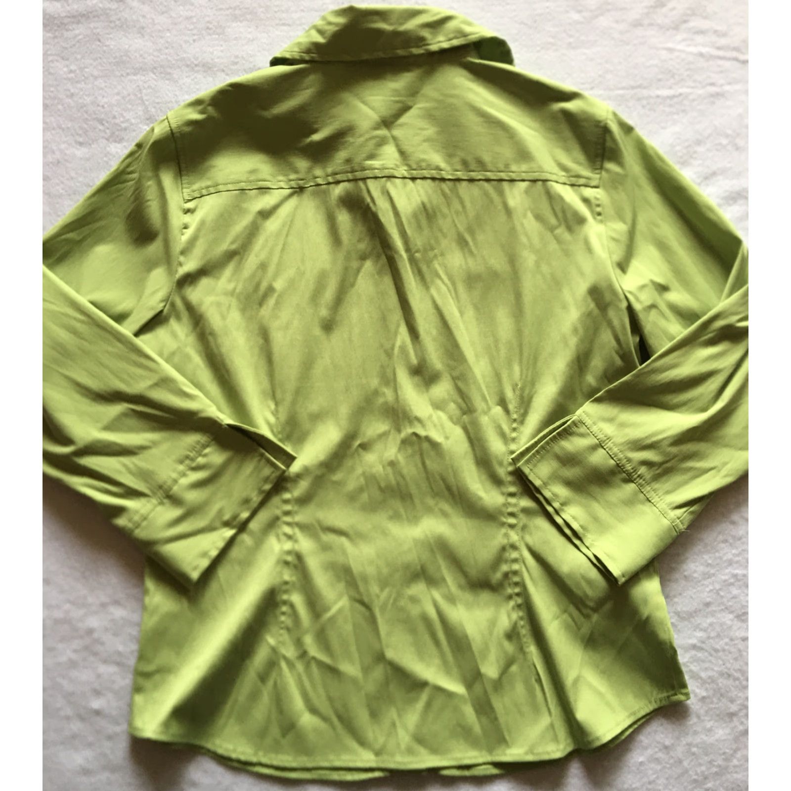 Apt. 9 Apt. 9 Shirt Women’s M Green Long Sleeve Stretch Business Casual / 9-22 Size M / US 6-8 / IT 42-44 - 6 Thumbnail
