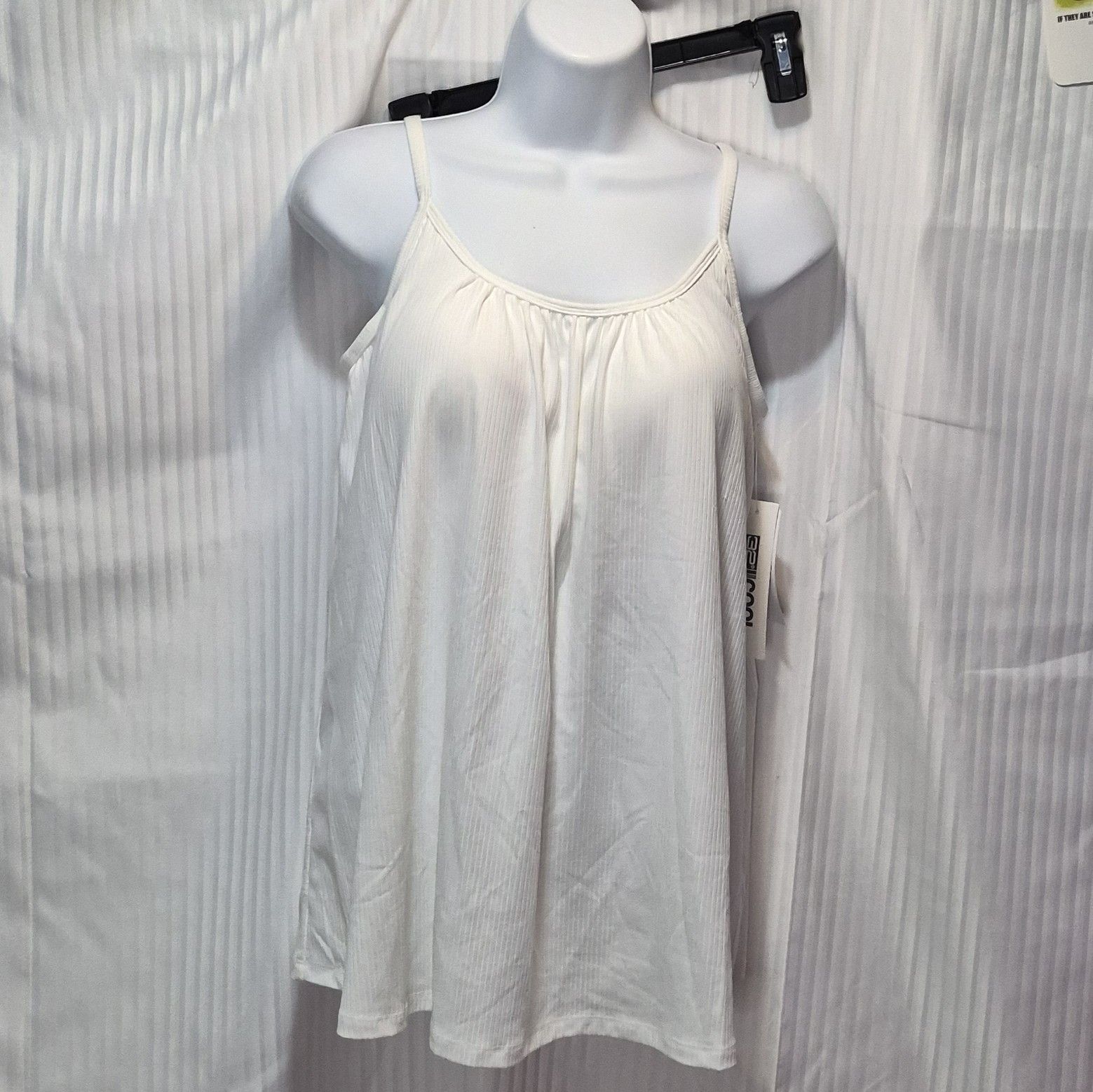 Other 32 Degrees Medium White Spaghetti Strap Swing Top NWT Size M / US 6-8 / IT 42-44 - 3 Thumbnail
