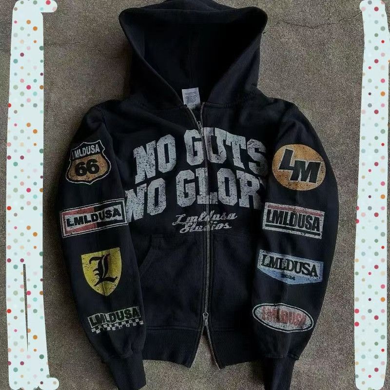 Vintage Streetwear Oversized Printed Zip-Up Jacket Size US M / EU 48-50 / 2 - 3 Thumbnail