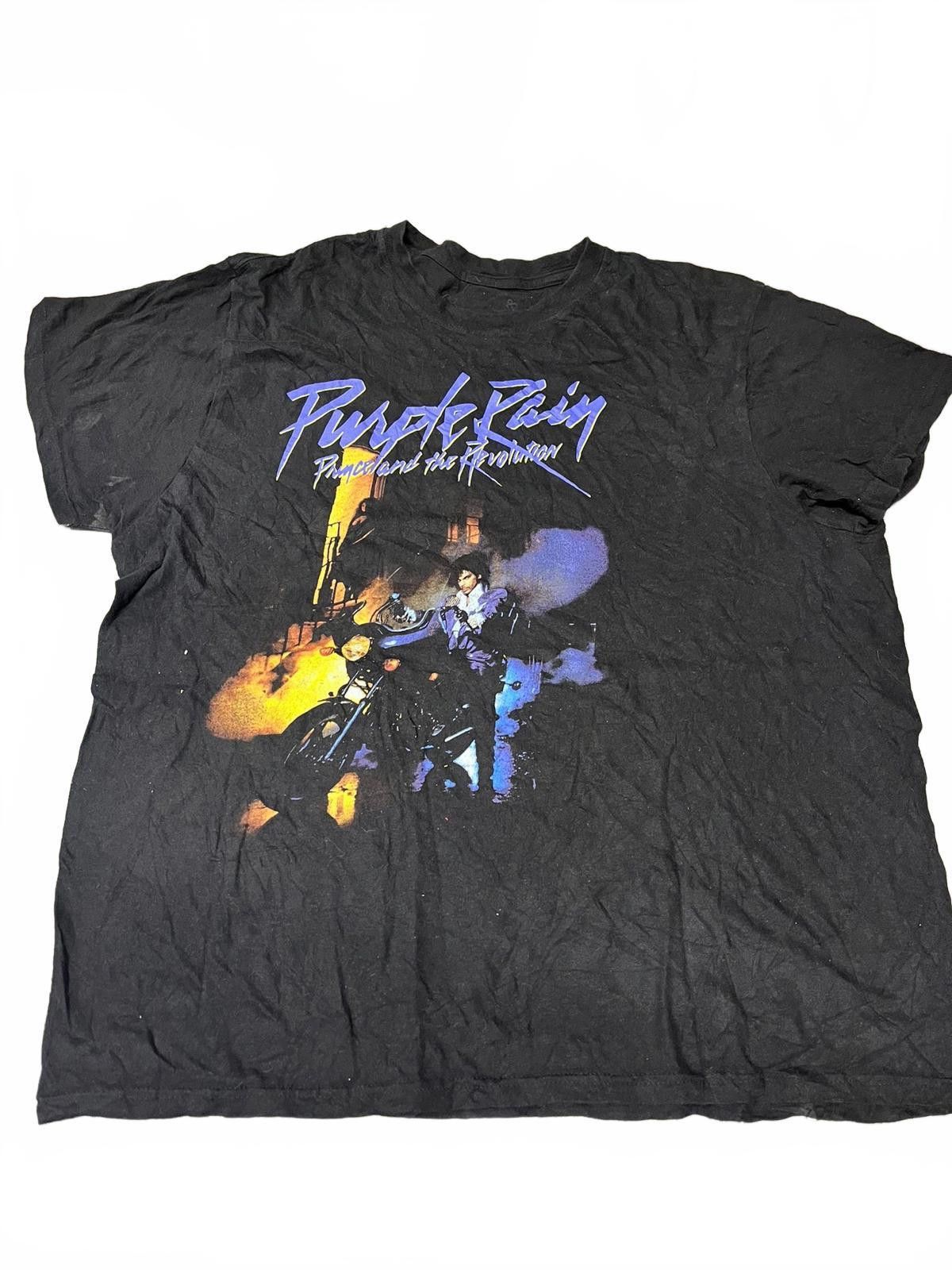 Designer Purple Rain Vintage T-Shirt - Iconic Prince Design Size US XL / EU 56 / 4 - 1 Thumbnail