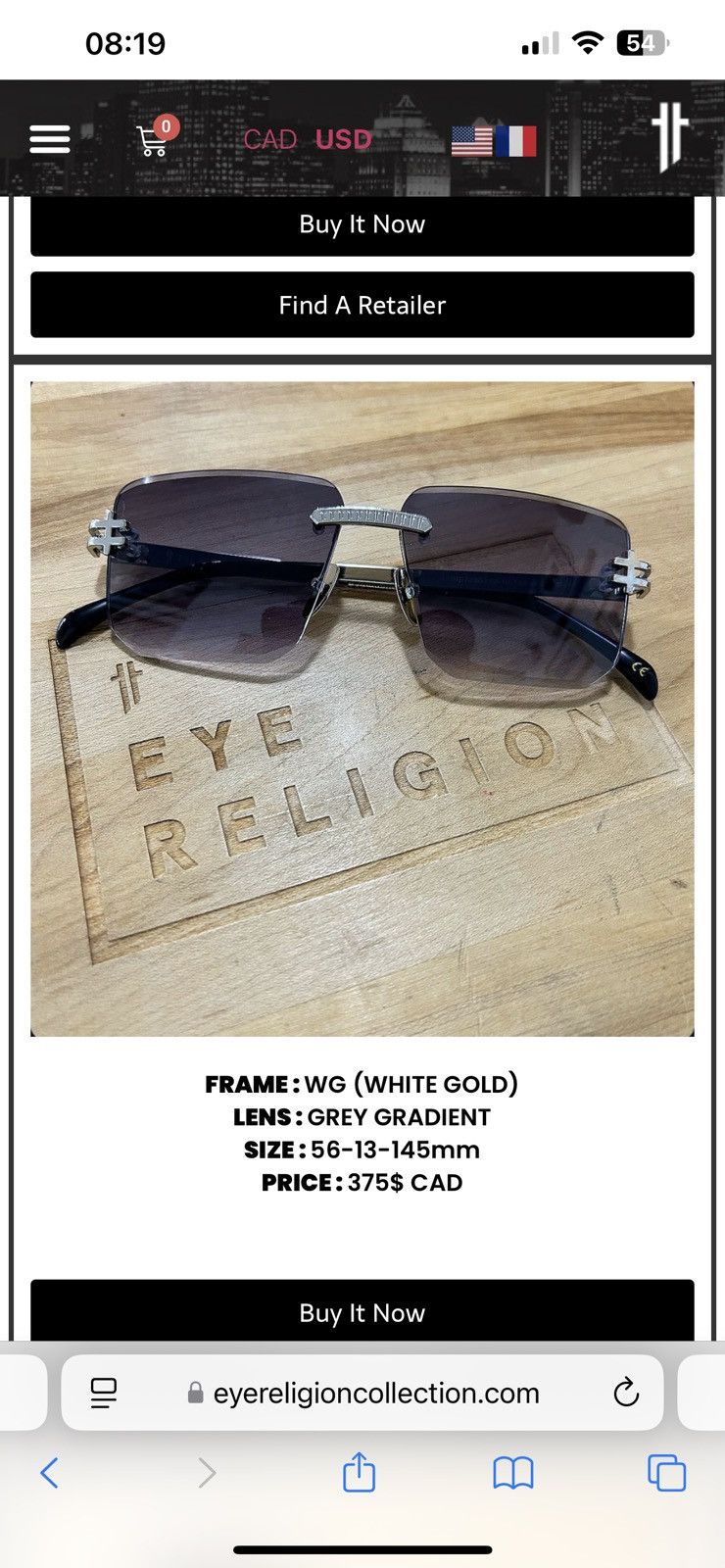 Other Sunglasses eye religion white gold Size ONE SIZE - 7 Thumbnail