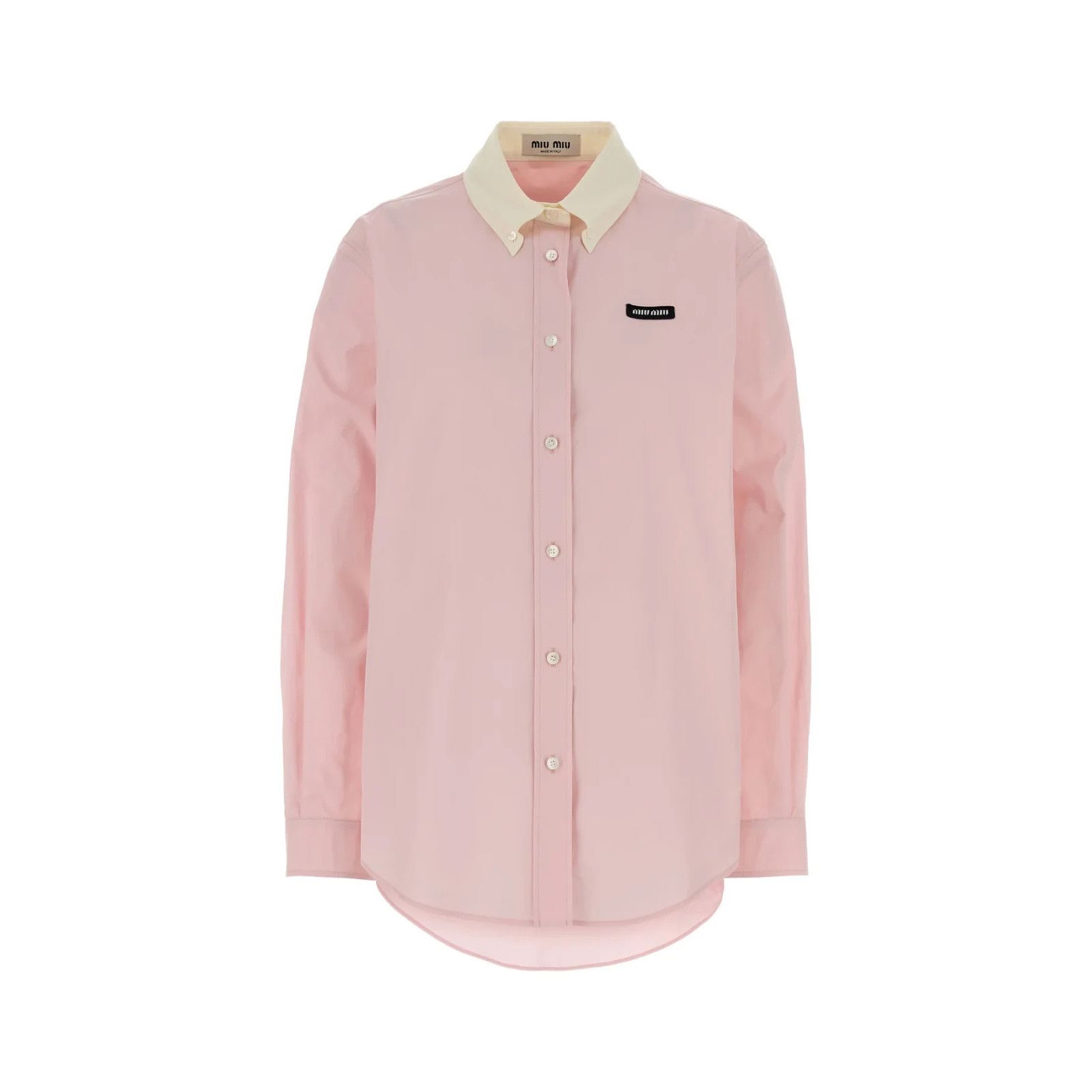 MIU MIU Pink Poplin Shirt New And Authentic (Women's size:44