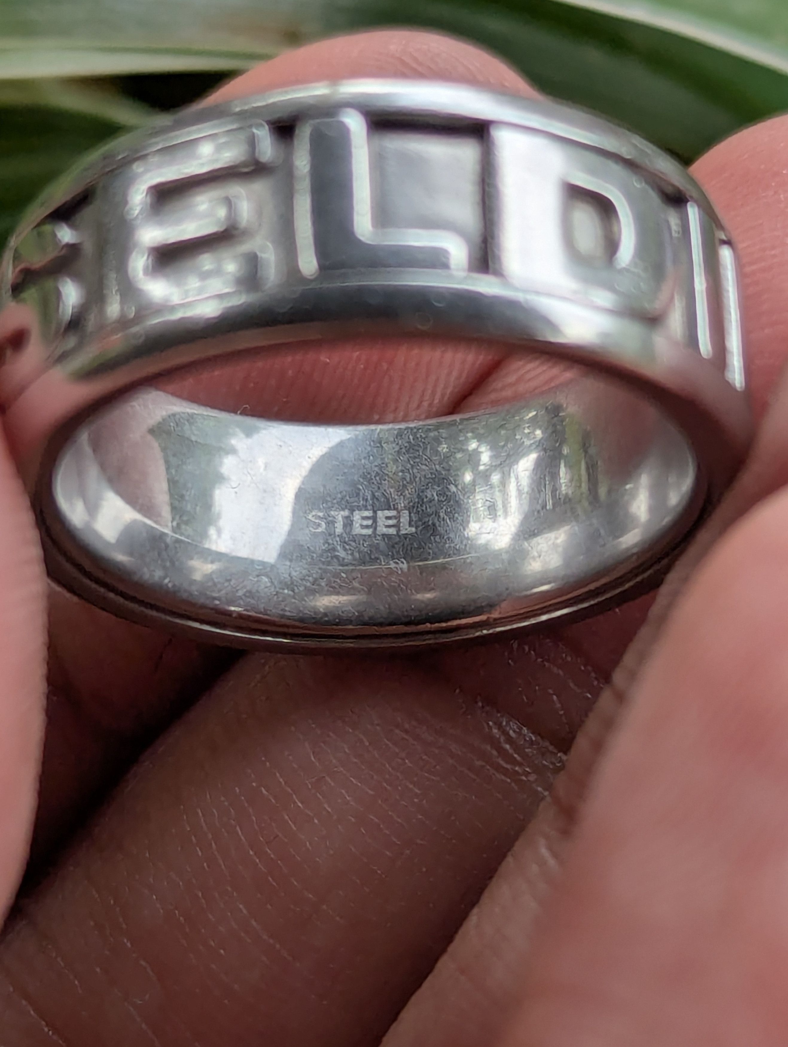 Diesel DIESEL SPELL OUT RING Size ONE SIZE - 6 Thumbnail
