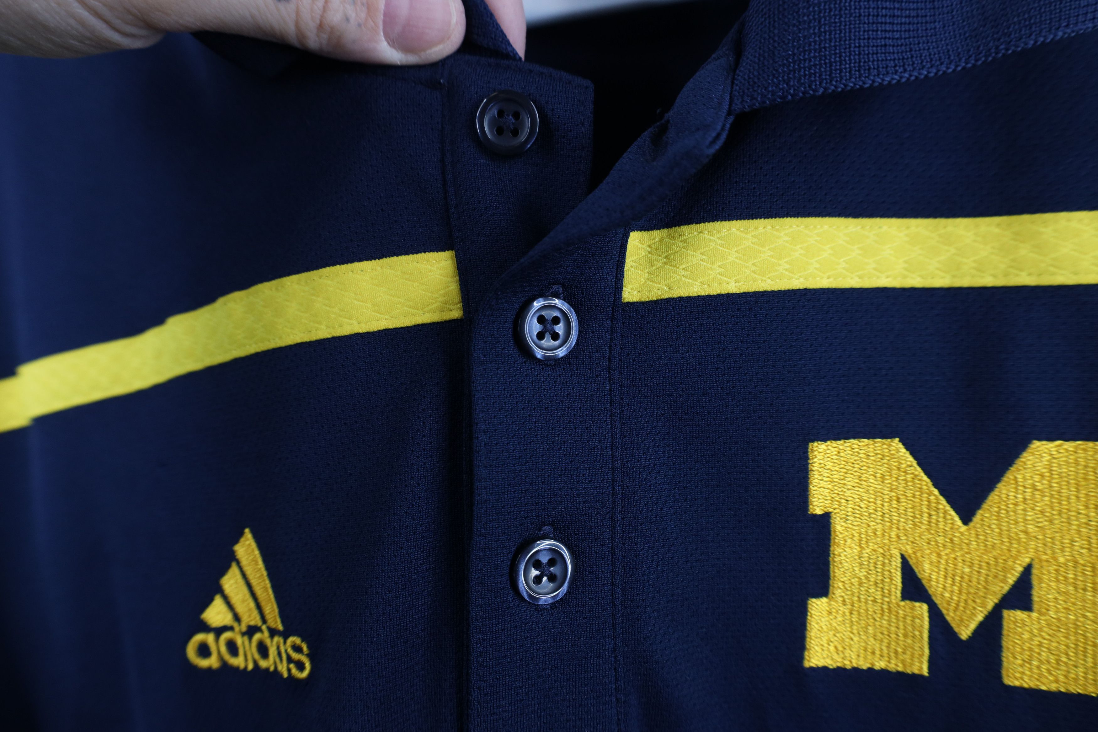 Adidas Adidas University of Michigan Football Golf Polo Shirt Size US S / EU 44-46 / 1 - 6 Thumbnail