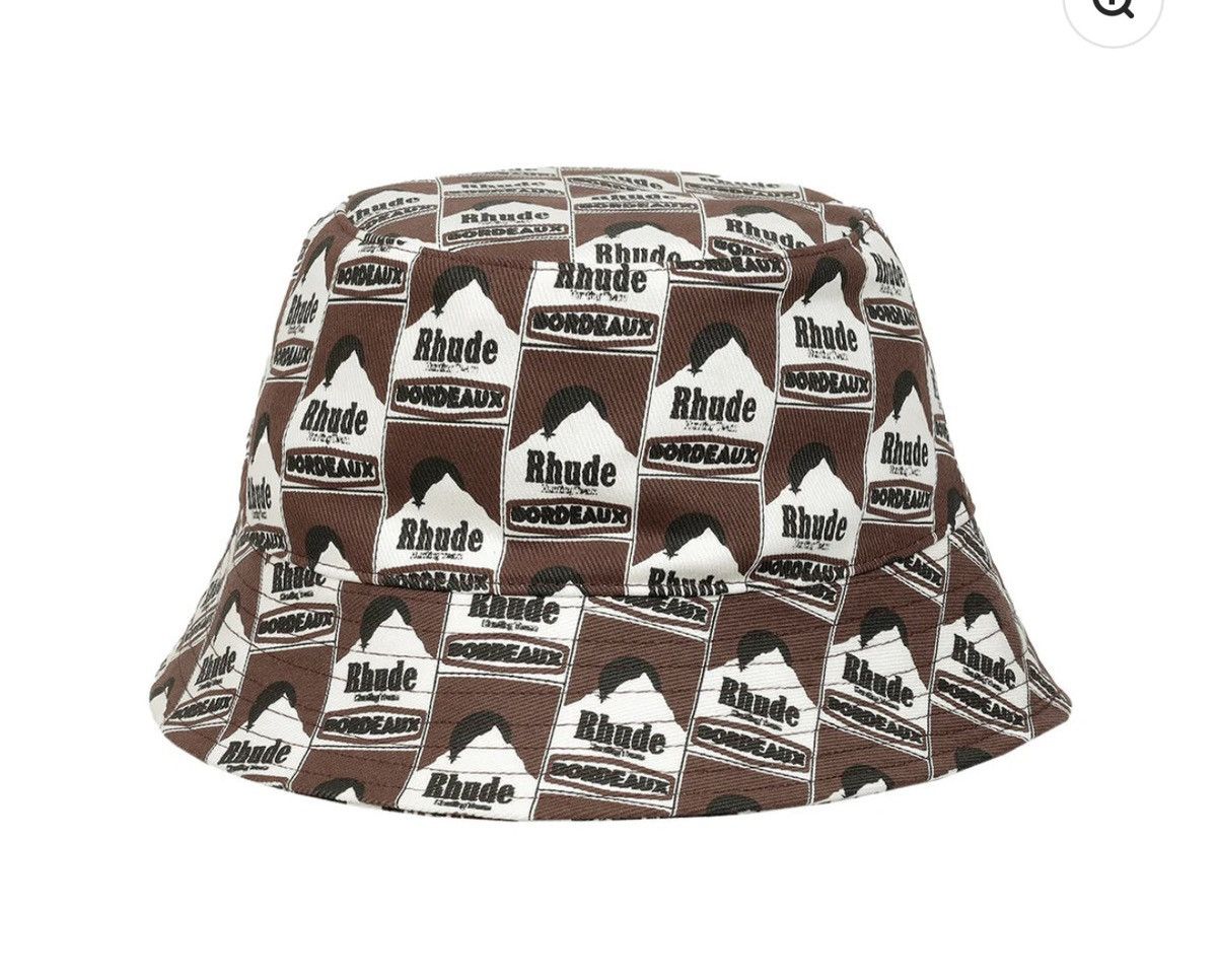 Rhude Rhude Moonlight Bucket Hat 'Multi' Allover Logo Graphic O/S Size ONE SIZE - 3 Thumbnail
