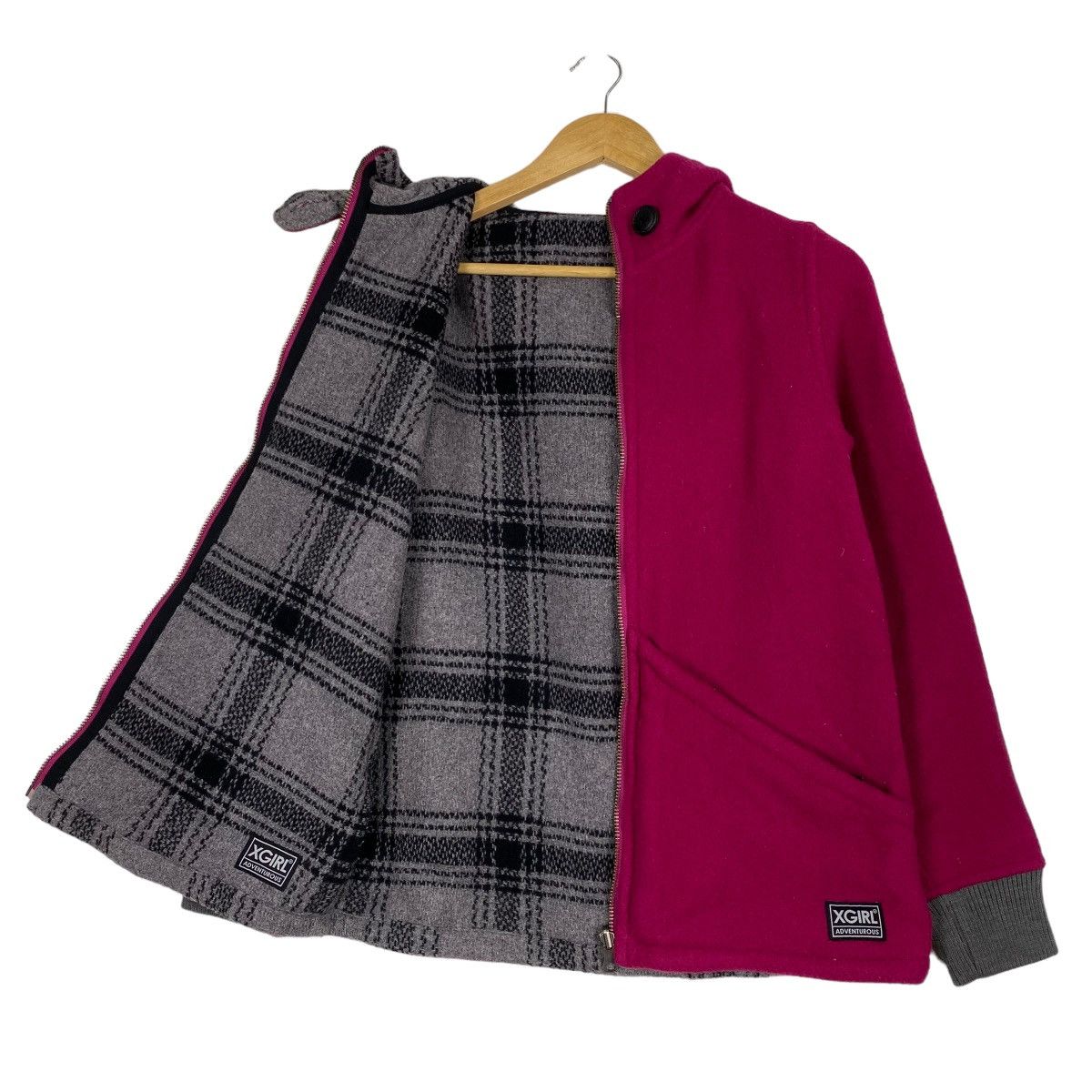 Japanese Brand X-Girl Skaterboards Zipper Hoodie Jacket Size US S / EU 44-46 / 1 - 8 Thumbnail