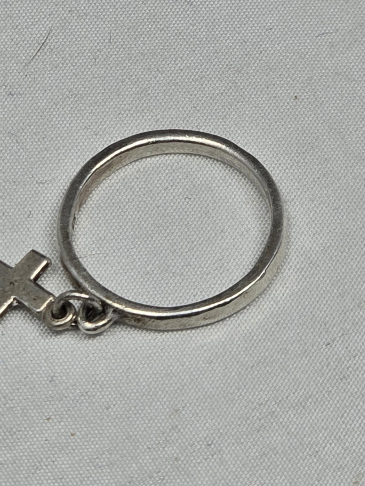 Other James Avery Retired Cross Dangle Ring Sterling Size 5 Size ONE SIZE - 5 Thumbnail