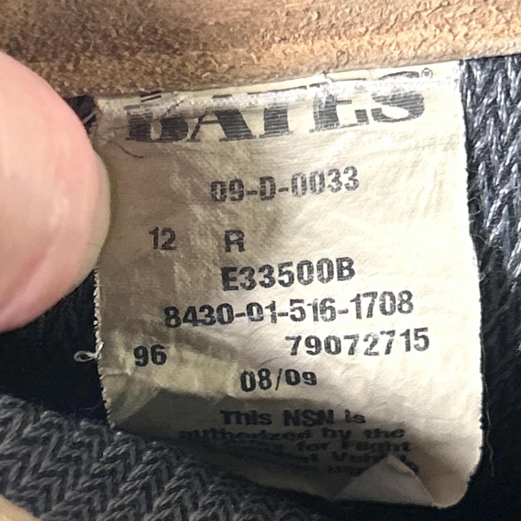 Vintage Bates G-Tex Weather Combat Boots Coyote Brown Mens 12R Vibram No Laces Boots Mens 12 Size US 12 / EU 45 - 6 Thumbnail