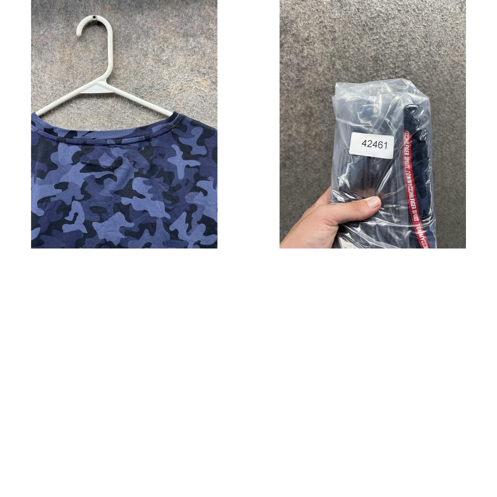 Tommy Hilfiger Tommy Hilfiger Sport Shirt Womens Large Blue Camo Logo Crew Neck Cropped Top Size L / US 10 / IT 46 - 9 Thumbnail