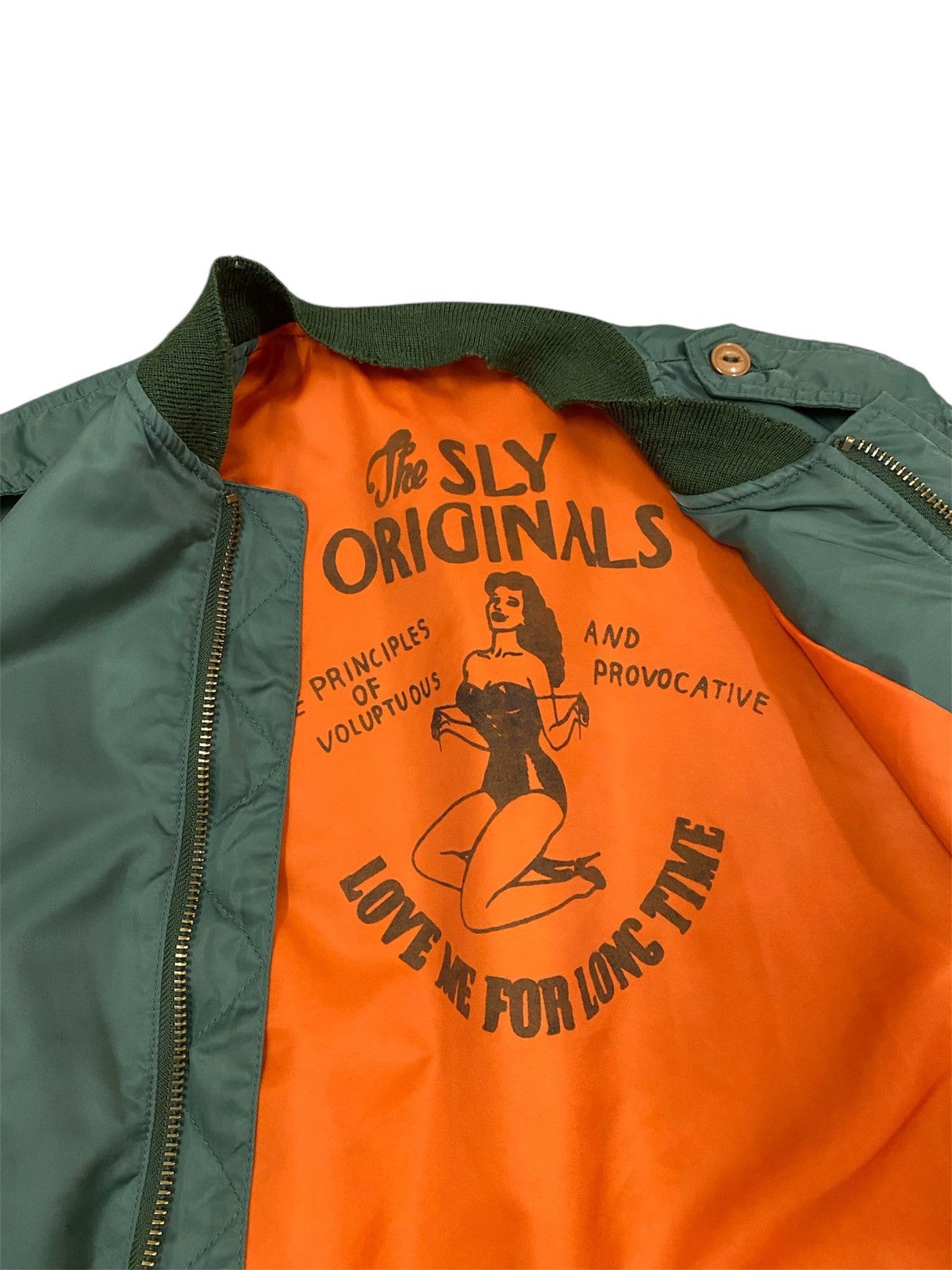 Vintage Vtg Bomber Jacket SLY Military - Amelia Size US M / EU 48-50 / 2 - 5 Thumbnail