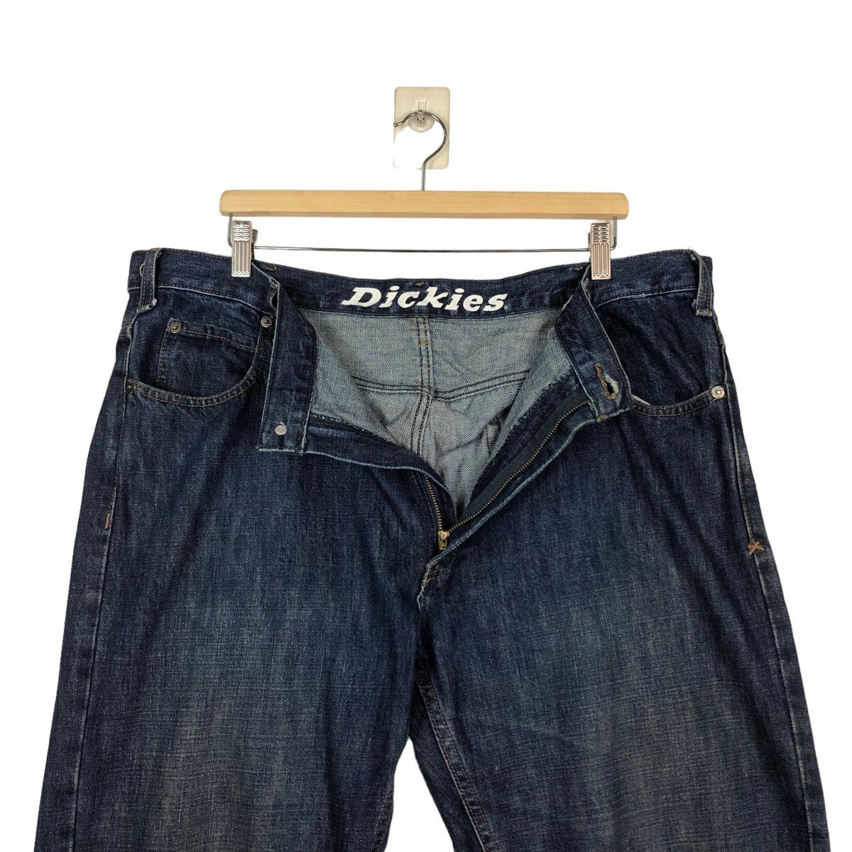 Japanese Brand 🔥Vintage Work Denim Jeans Carpenter Dickies Usa Size US 41 - 17 Thumbnail