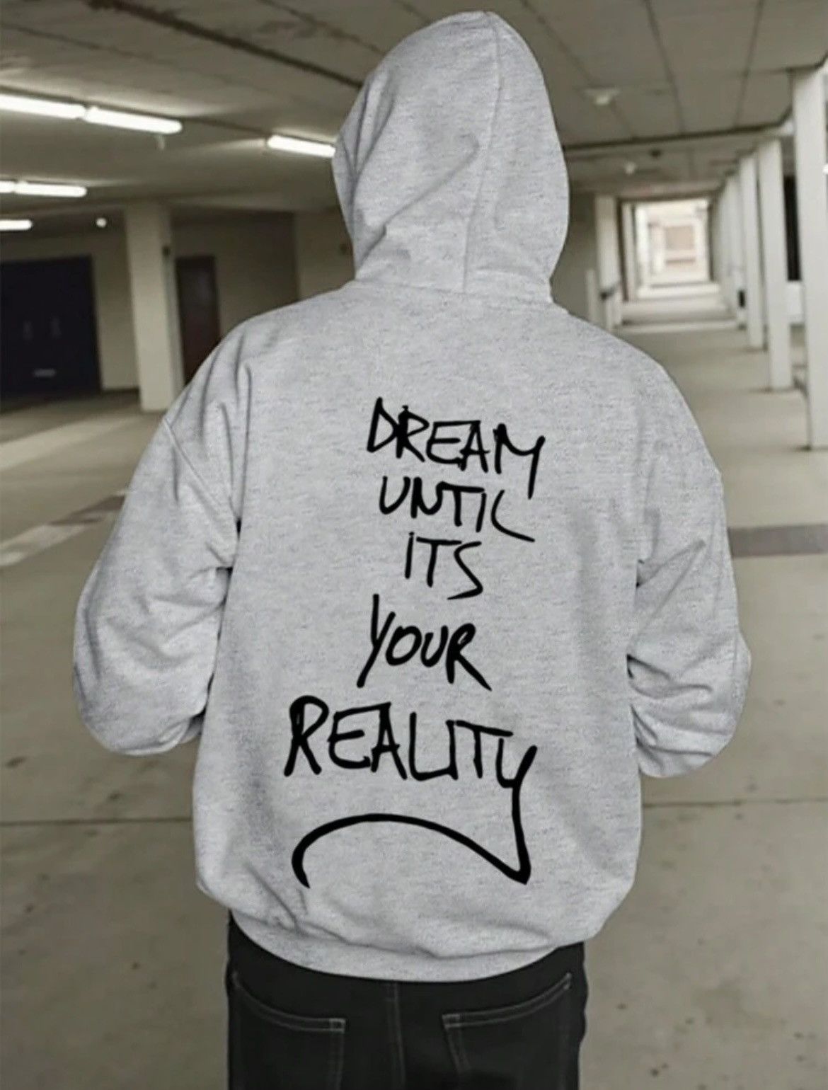 Shein Men’s letter print minimalist hoodie Size US M / EU 48-50 / 2 - 1 Thumbnail
